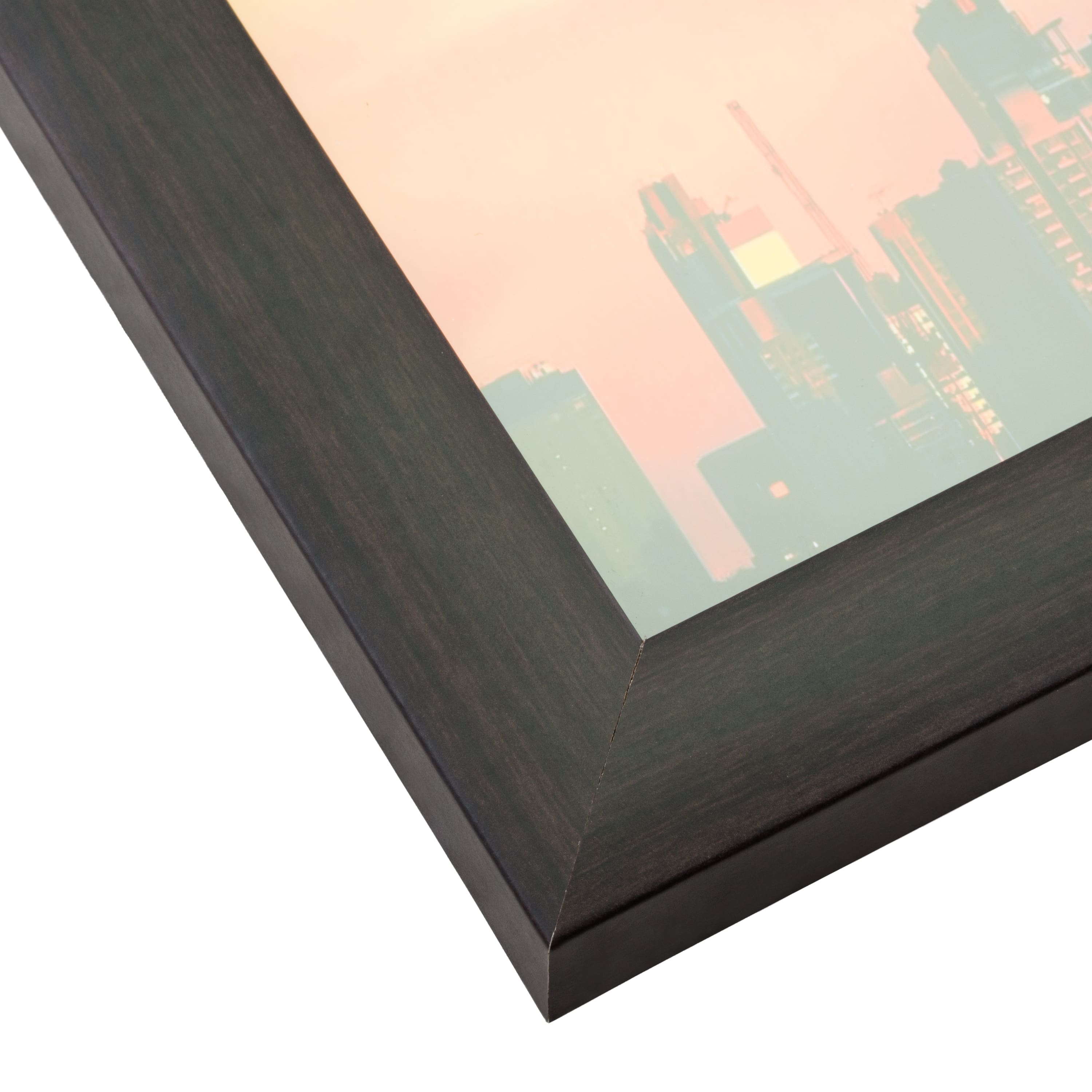 Craig Frames Contemporary Brazilian Walnut Picture Frame with Mat