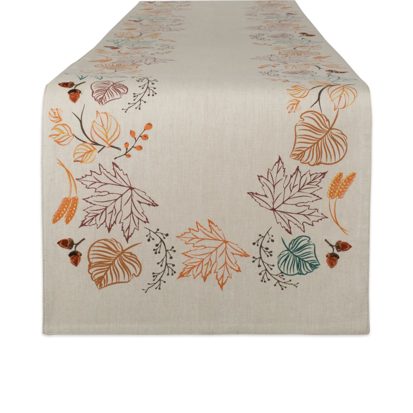 DII® 108" Autumn Leaves Embellished Table Runner