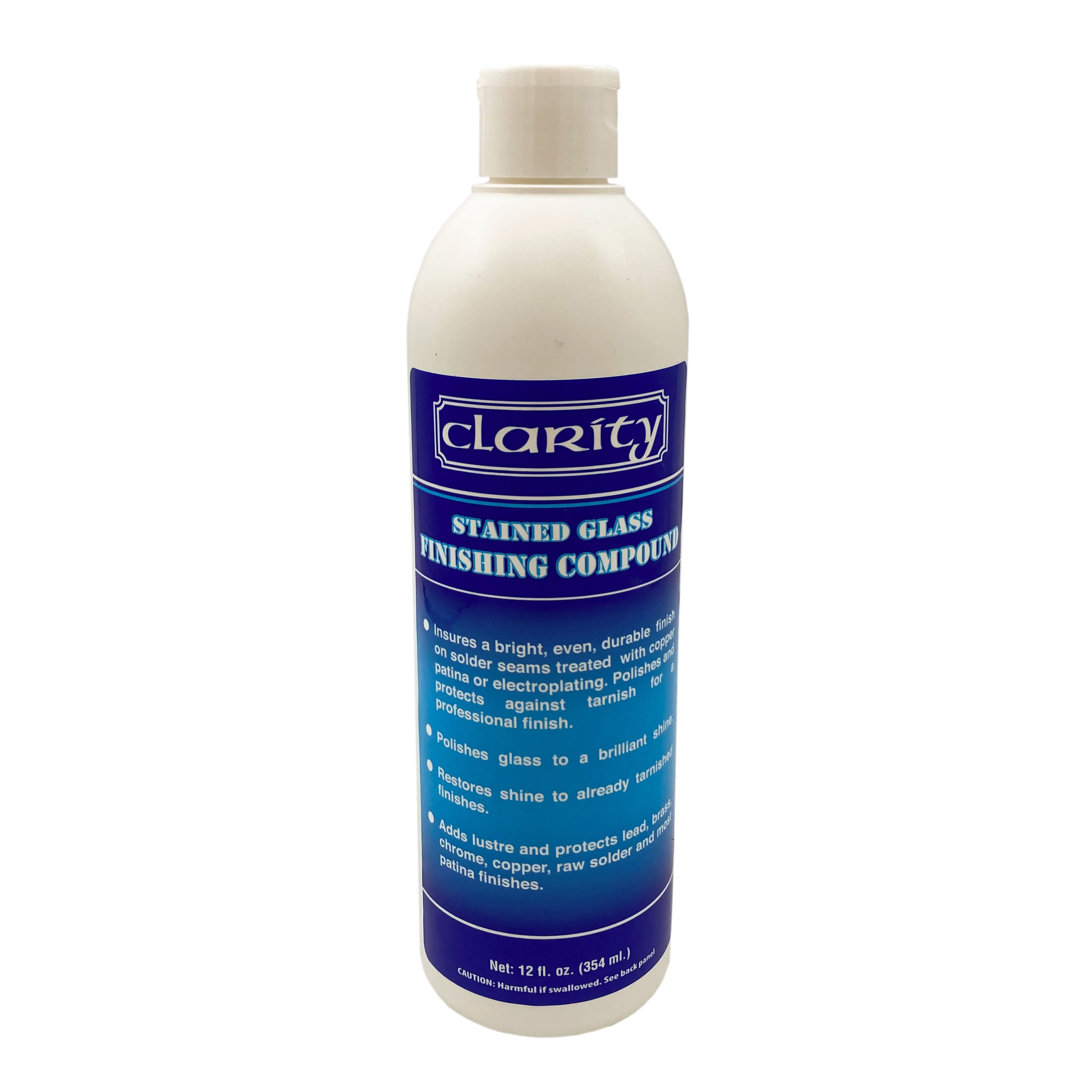 Clarity Stained Glass Finishing Compound, 12oz.