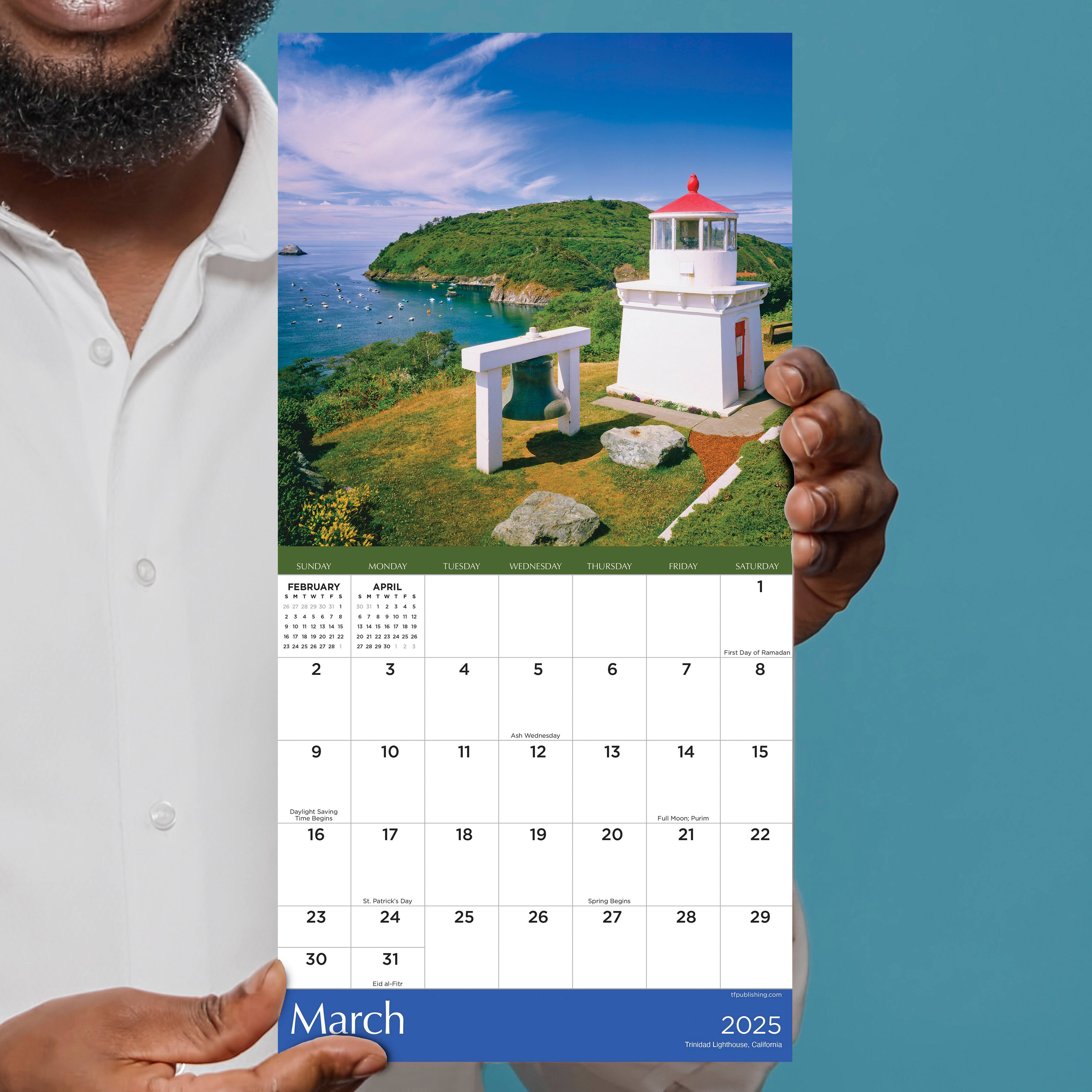 TF Publishing 2025 Lighthouses Mini Calendar