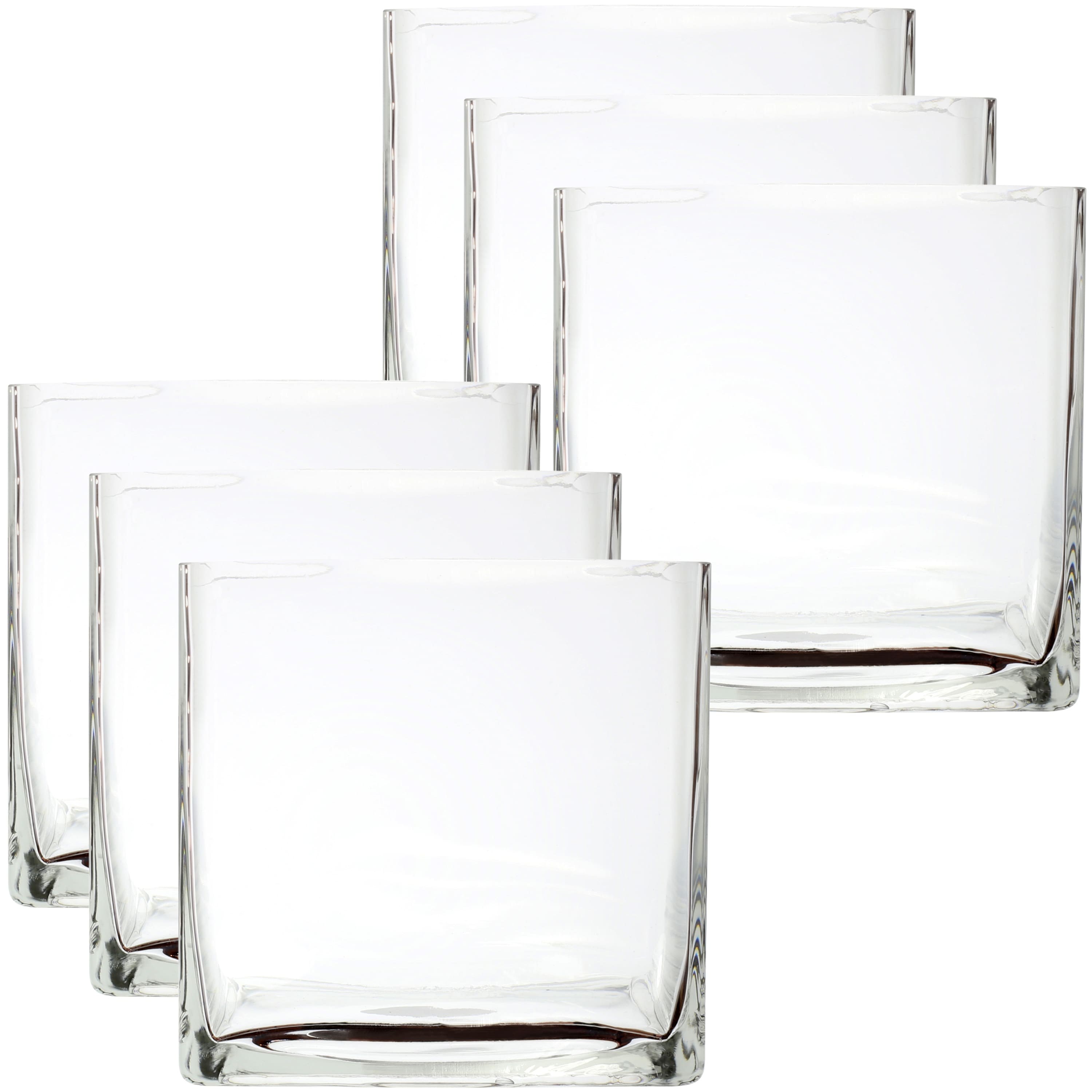 6 Pack: 7&#x22; Square Vase by Ashland&#xAE;