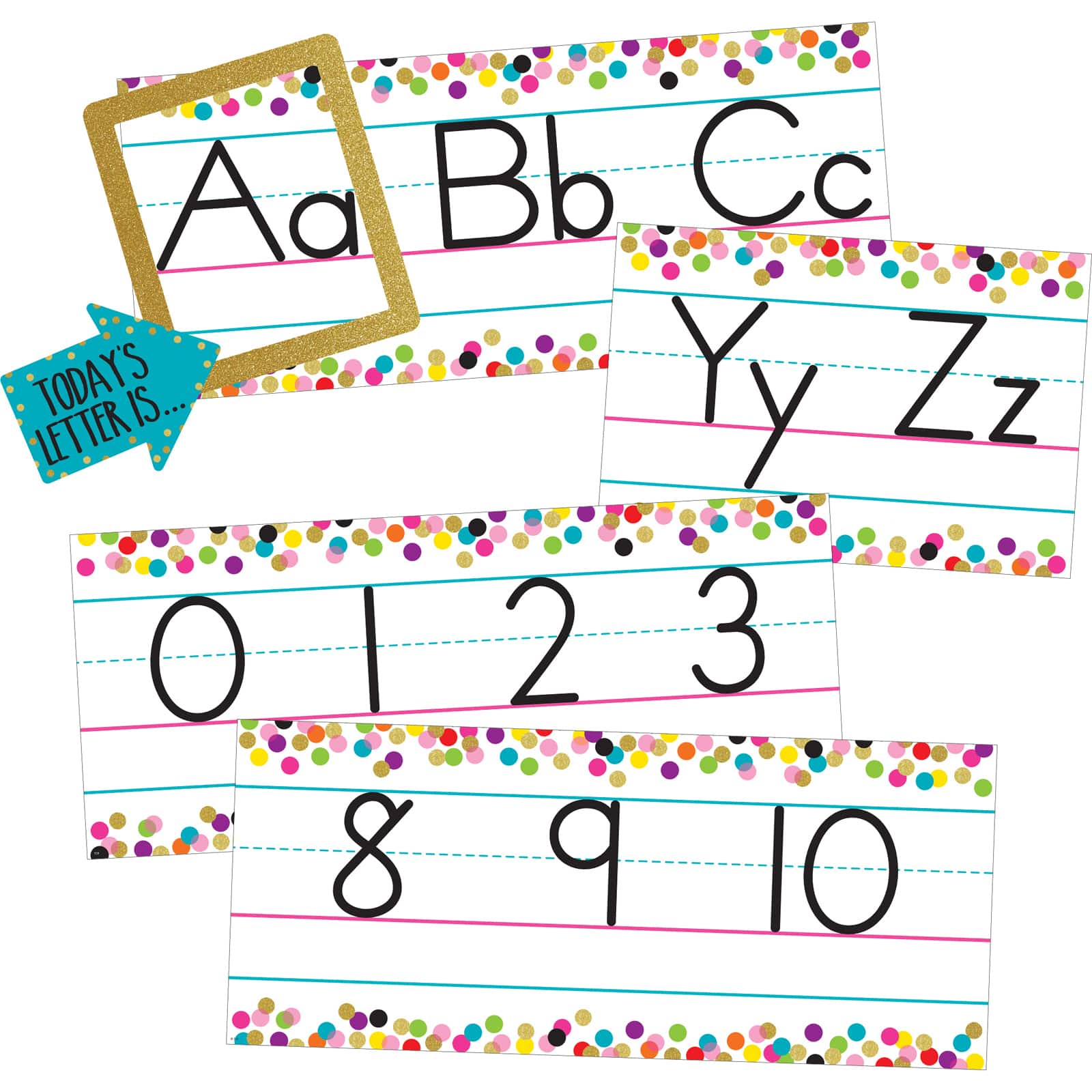 Teacher Created Resources Confetti Alphabet Line