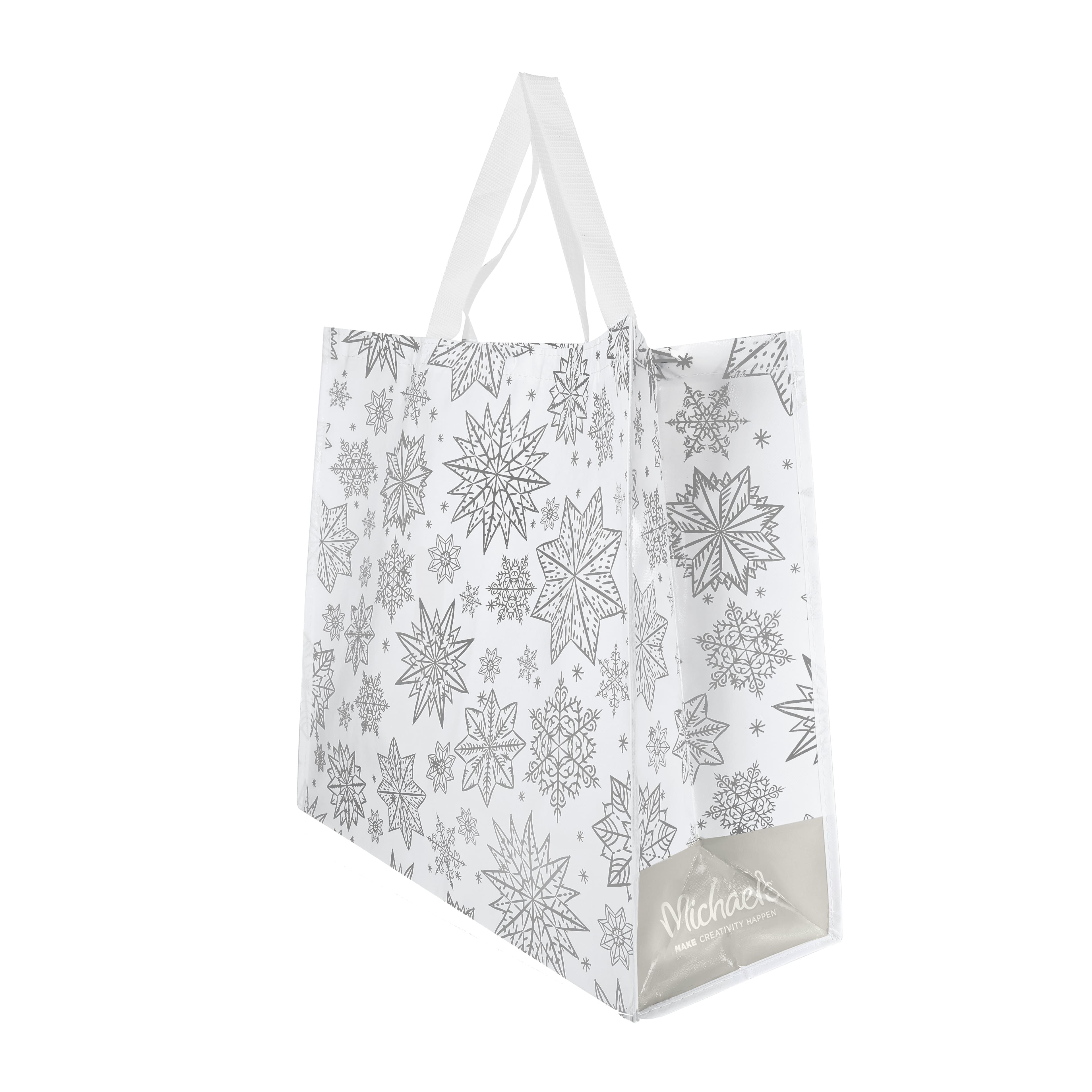 19.75" Snowflake Reusable Tote by Celebrate It™