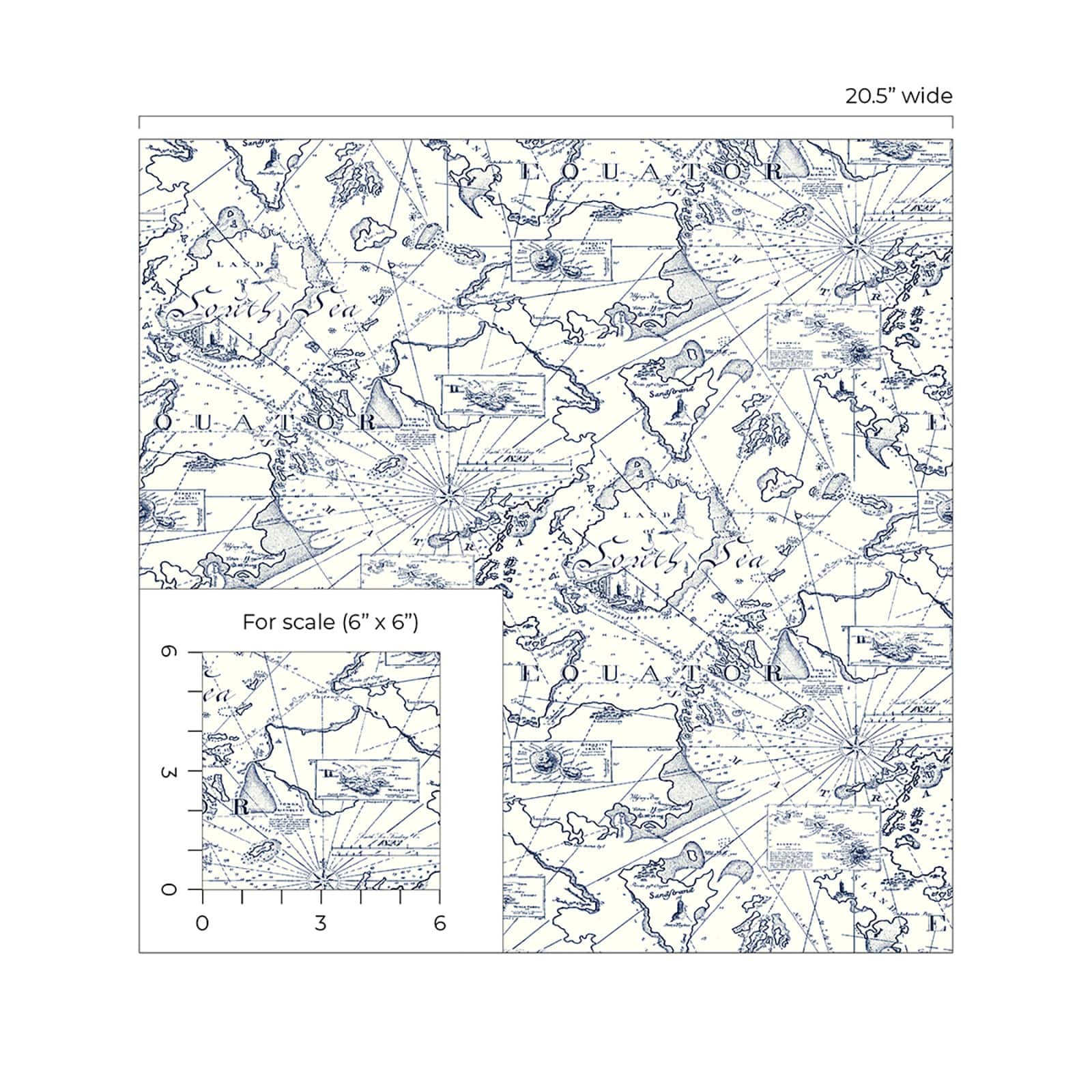 Tommy Bahama® Charted Course Peel & Stick Wallpaper