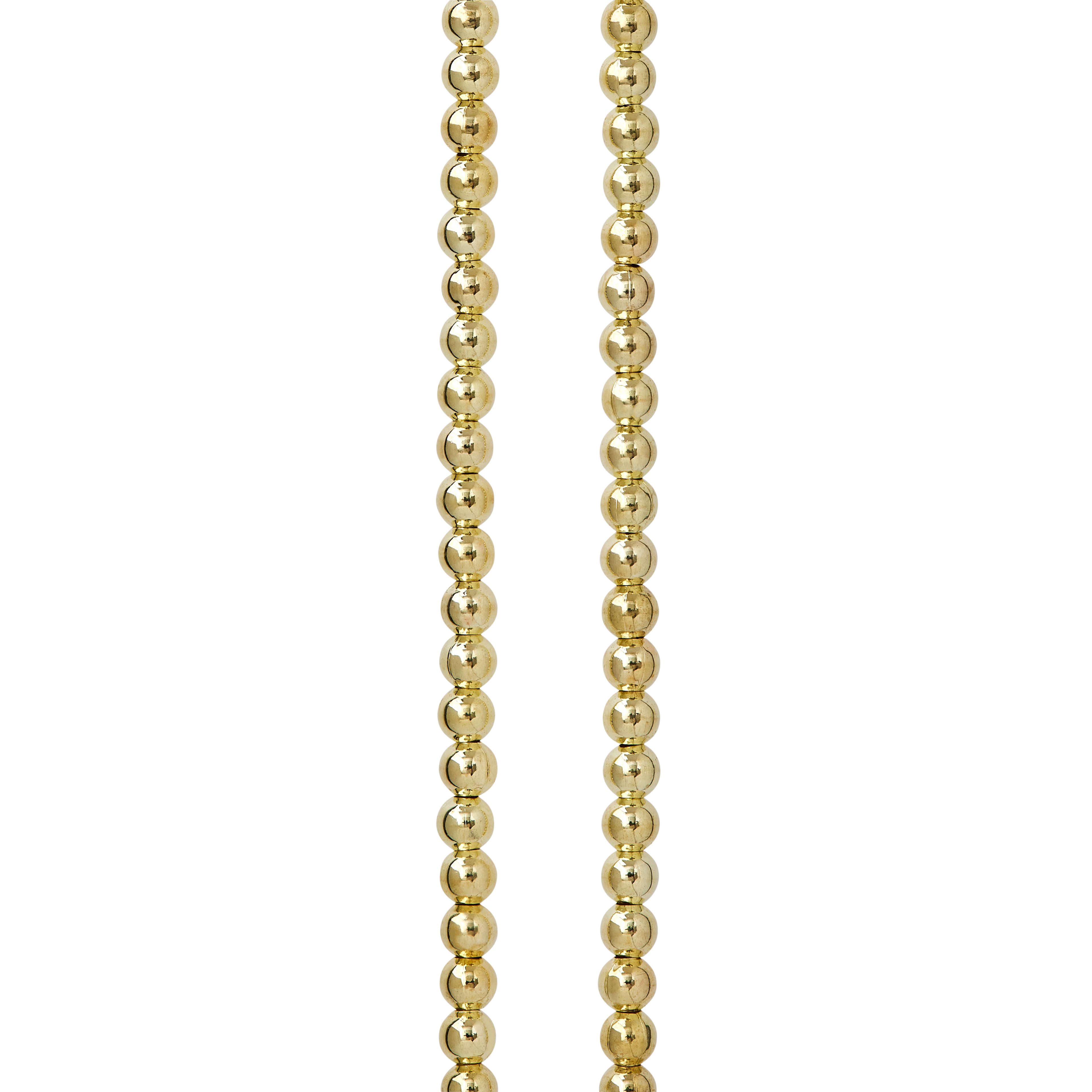 12 Pack: Metallic Gold Round Beads, 4mm by Bead Landing™