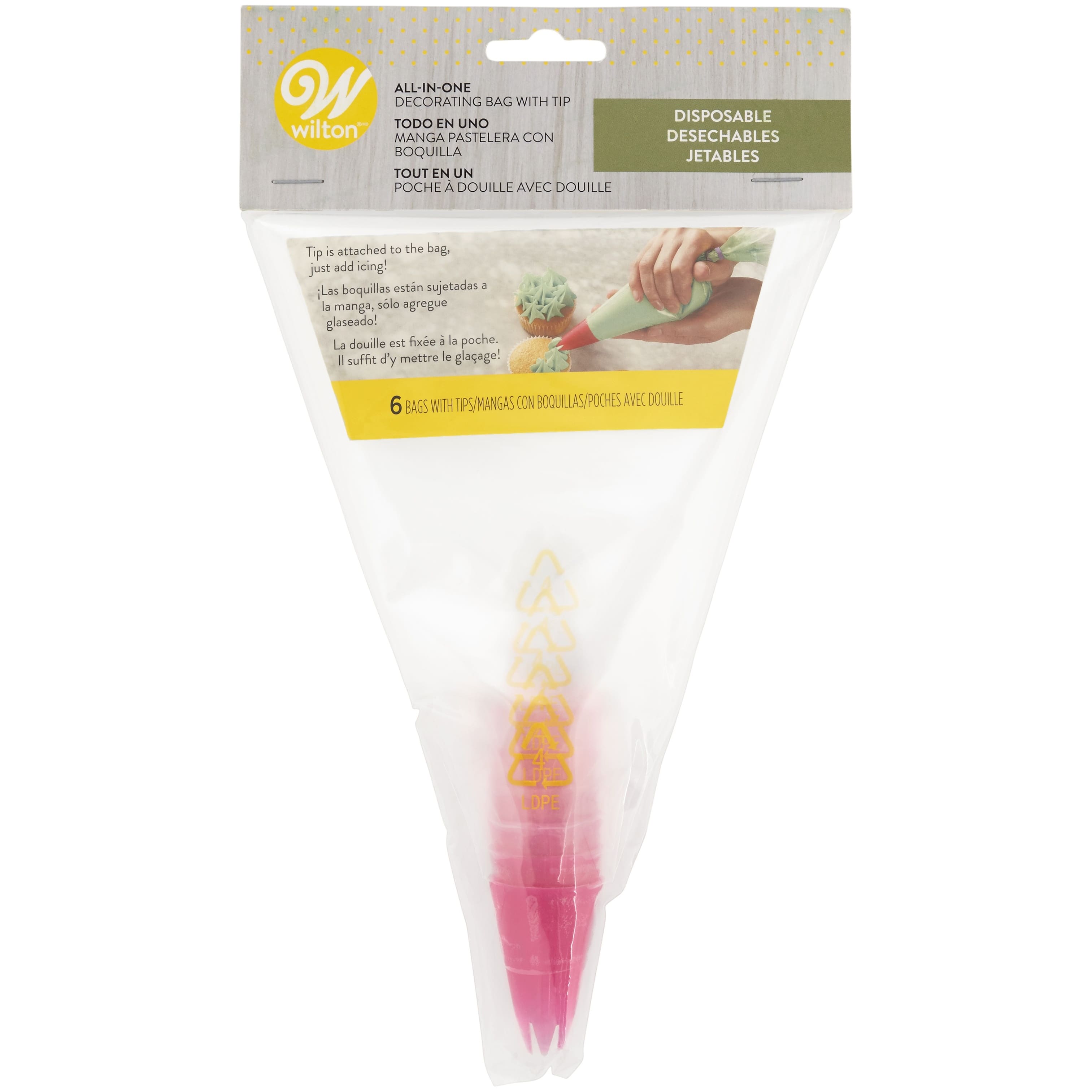 Wilton&#xAE; All-In-One Disposable Decorating Bags with Tips