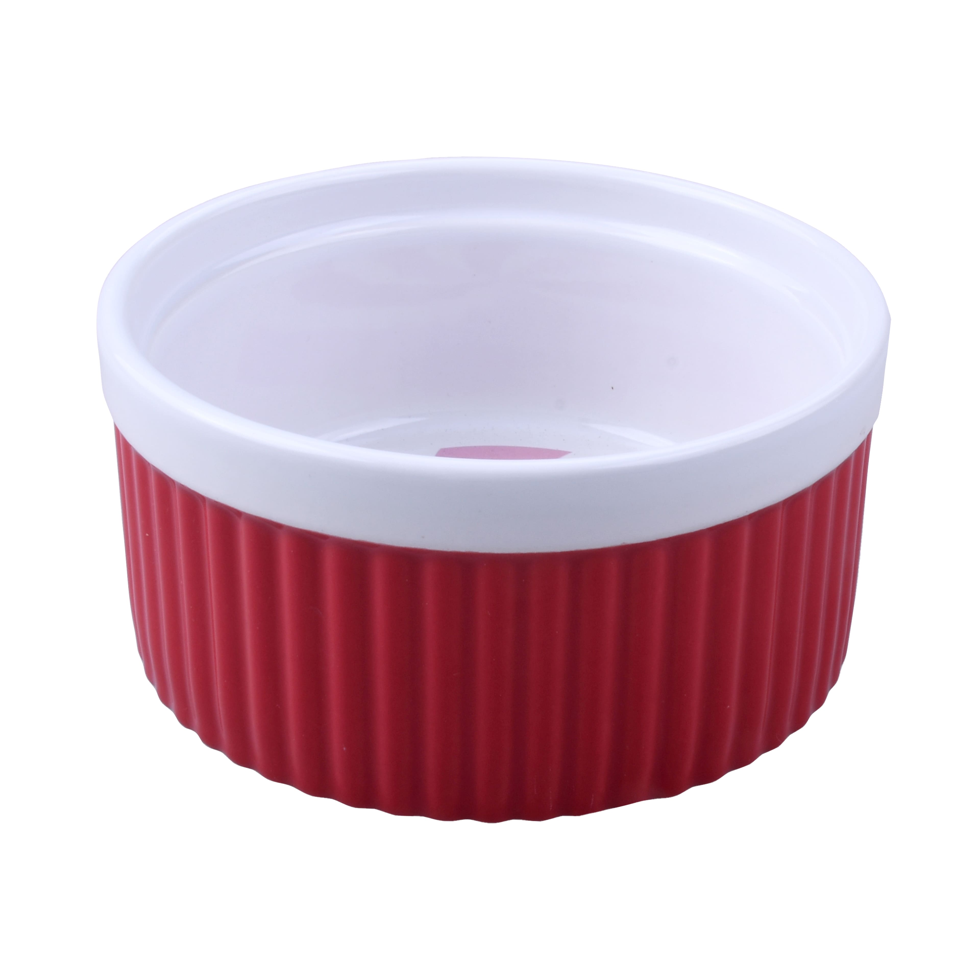 4&#x22; Candy Swirl Decal Ceramic Round Ramekin by Celebrate It&#xAE;