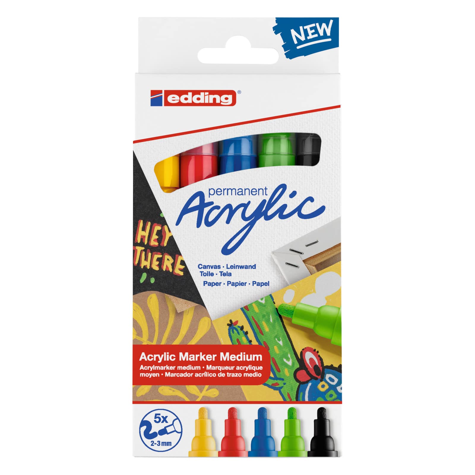 edding® 5100 Medium Basic Acrylic Marker Set