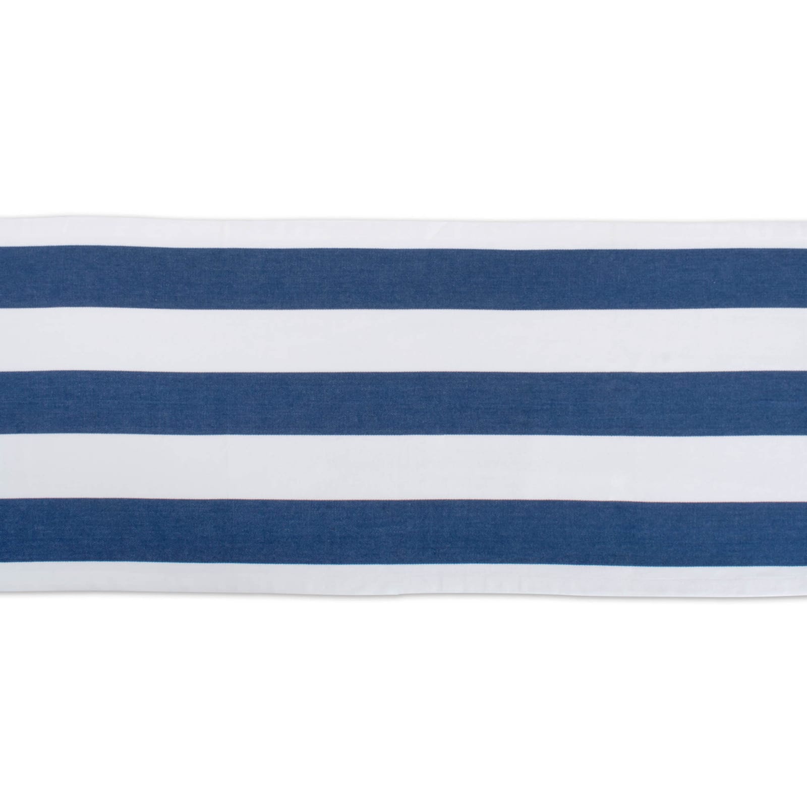 Navy/White Dobby Stripe Table Runner 18" x 72"