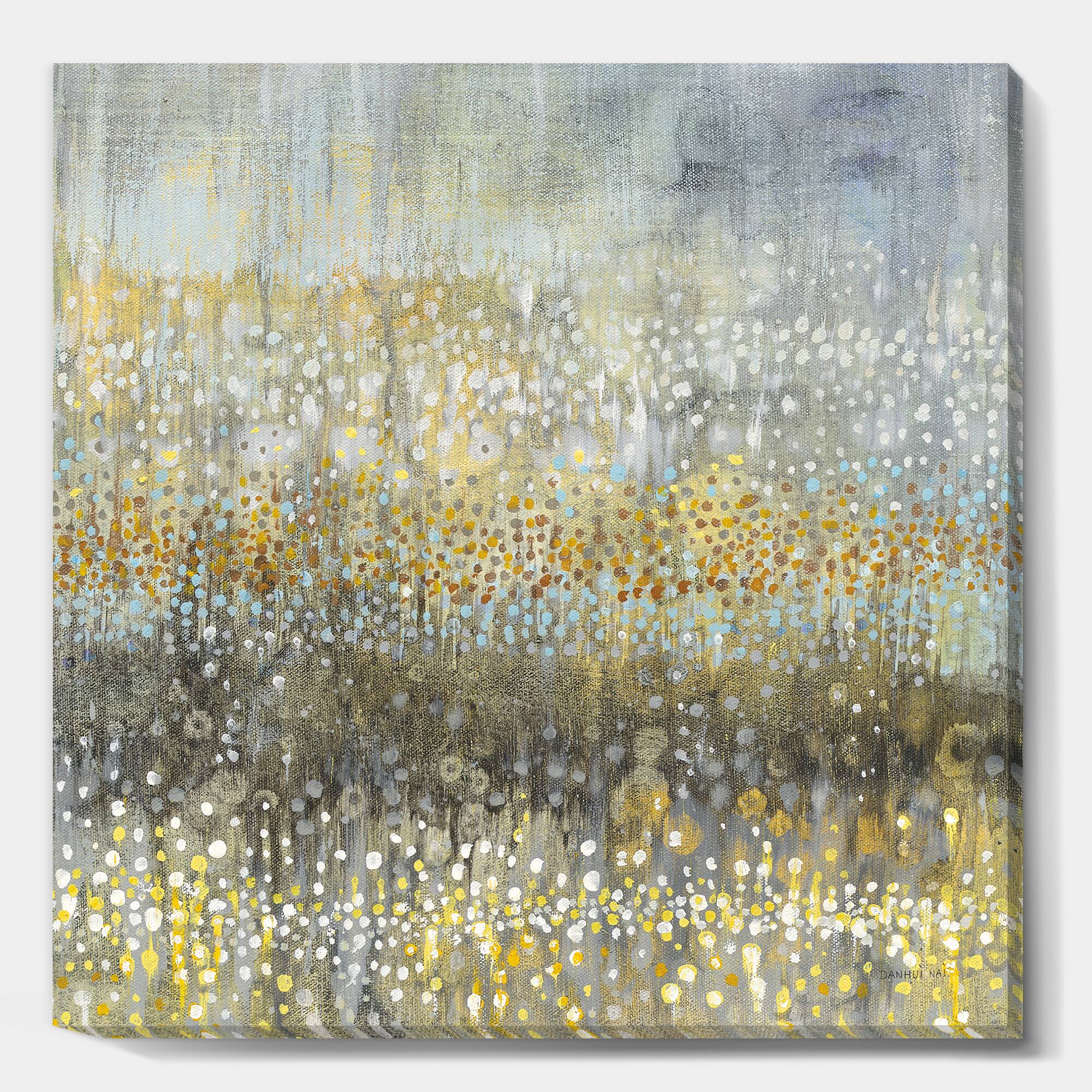 Designart - Glam Rain Abstract IV