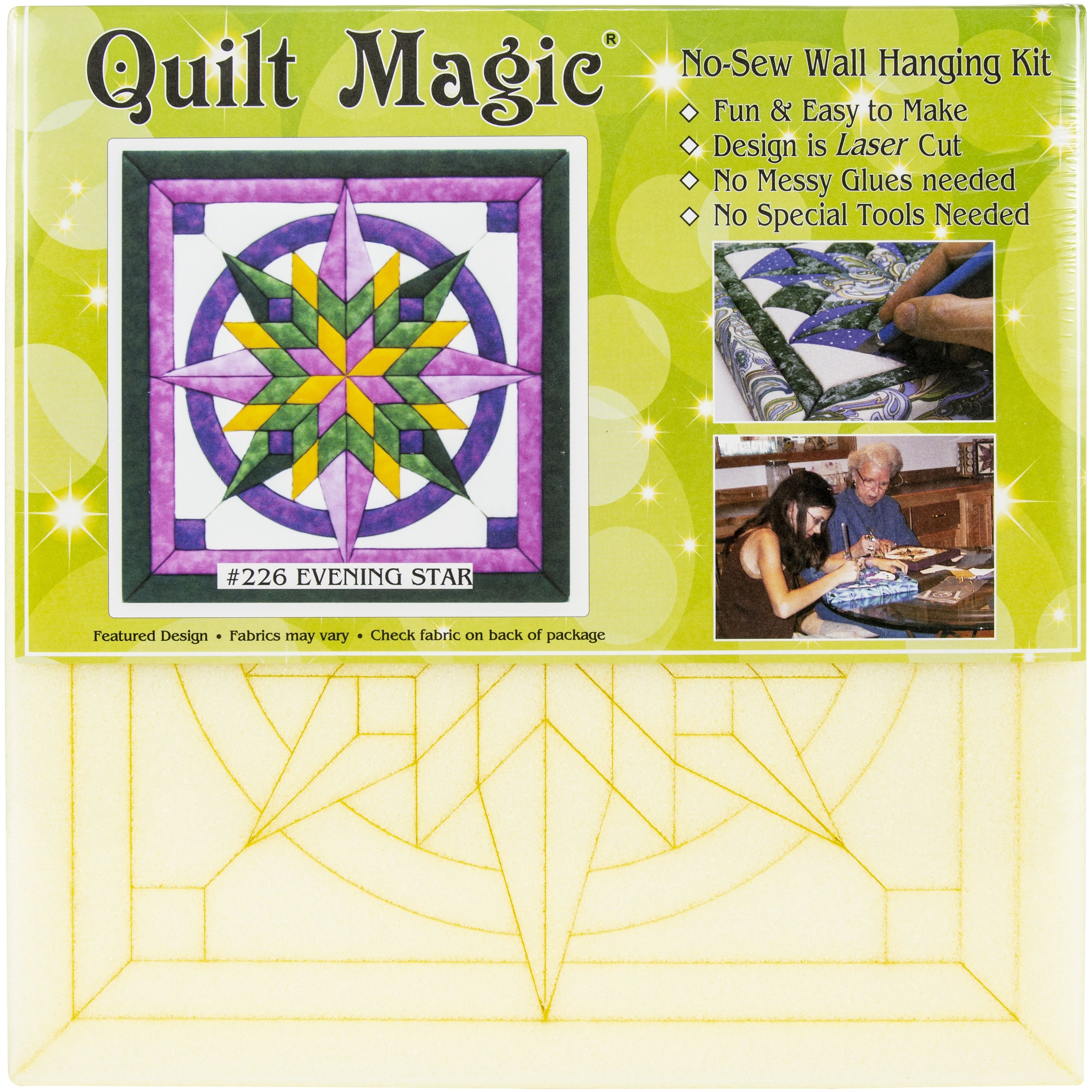 Quilt Magic&#xAE; Evening Star No Sew Wall Hanging Kit
