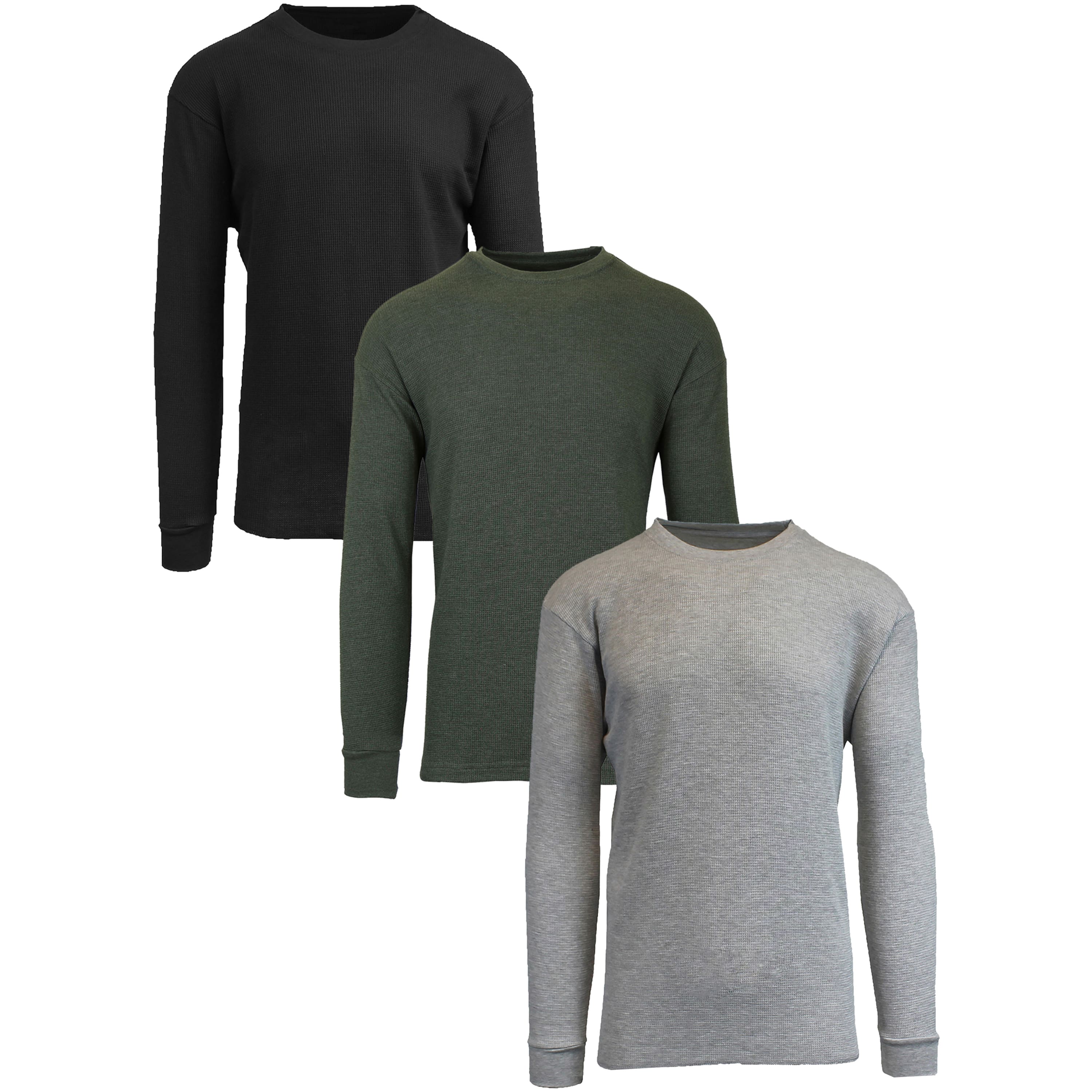 Galaxy by Harvic Long Sleeve Classic Men's Thermal Shirt 3 Pack