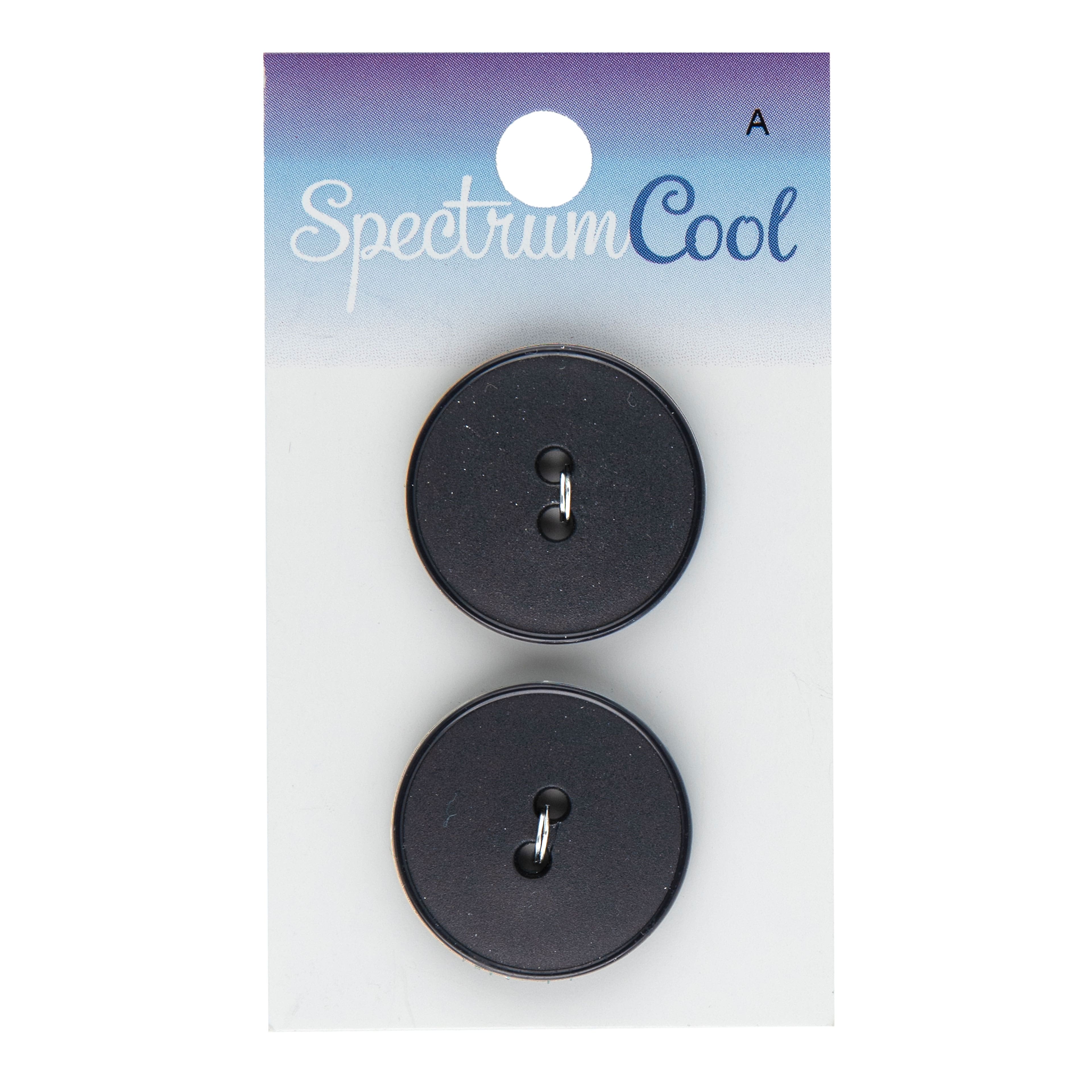 Spectrum Cool 1" Navy Blue 2-Hole Buttons, 2ct.