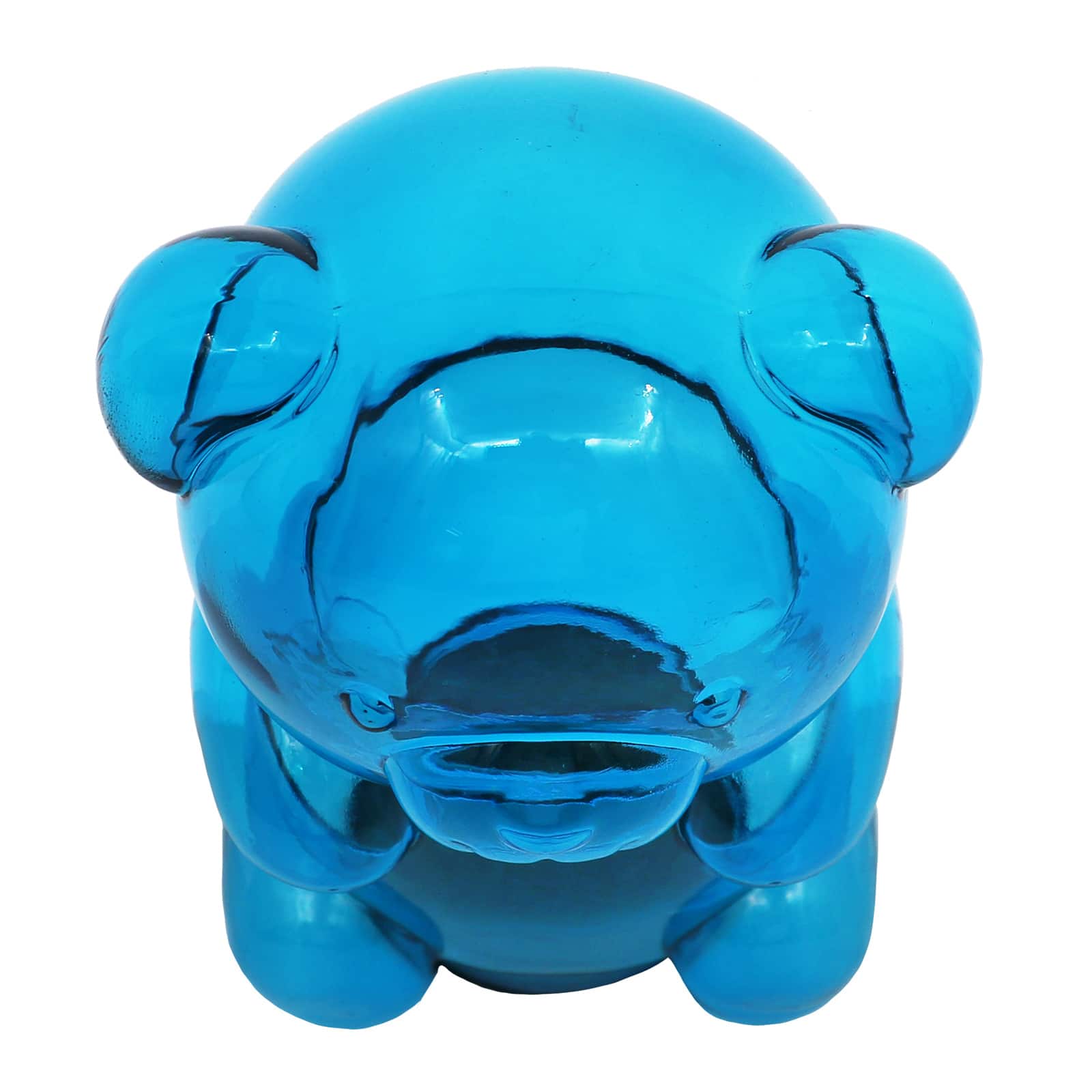 8&#x22; Blue Glass Bear Tabletop D&#xE9;cor by Ashland&#xAE;