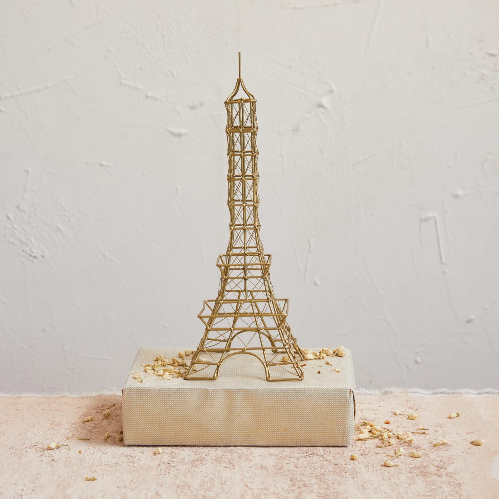 Hello Honey&#xAE; 13&#x22; Antique Brass Decorative Wire Eiffel Tower