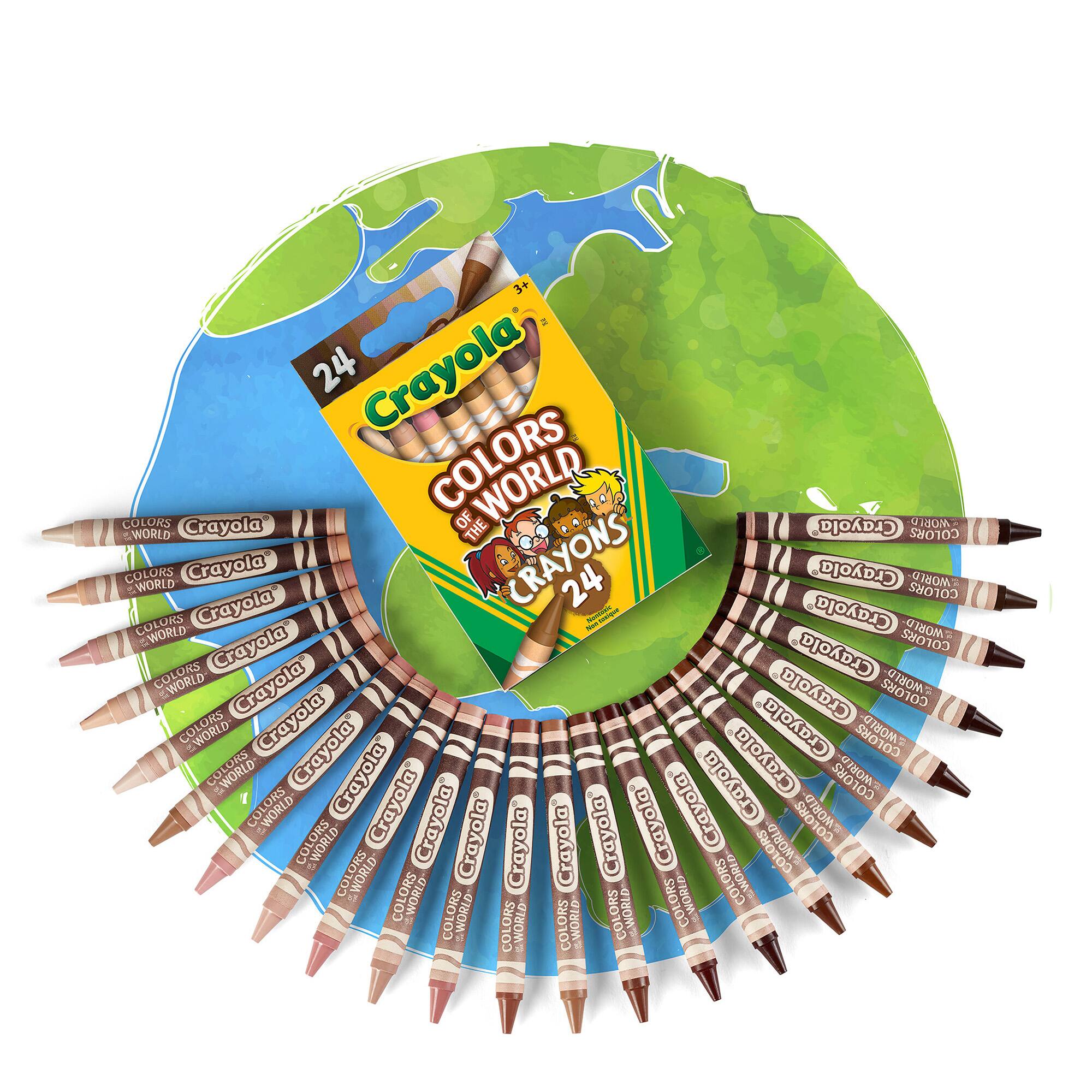 Crayons de cire aux couleurs de la peau Colors of the World de Crayola
