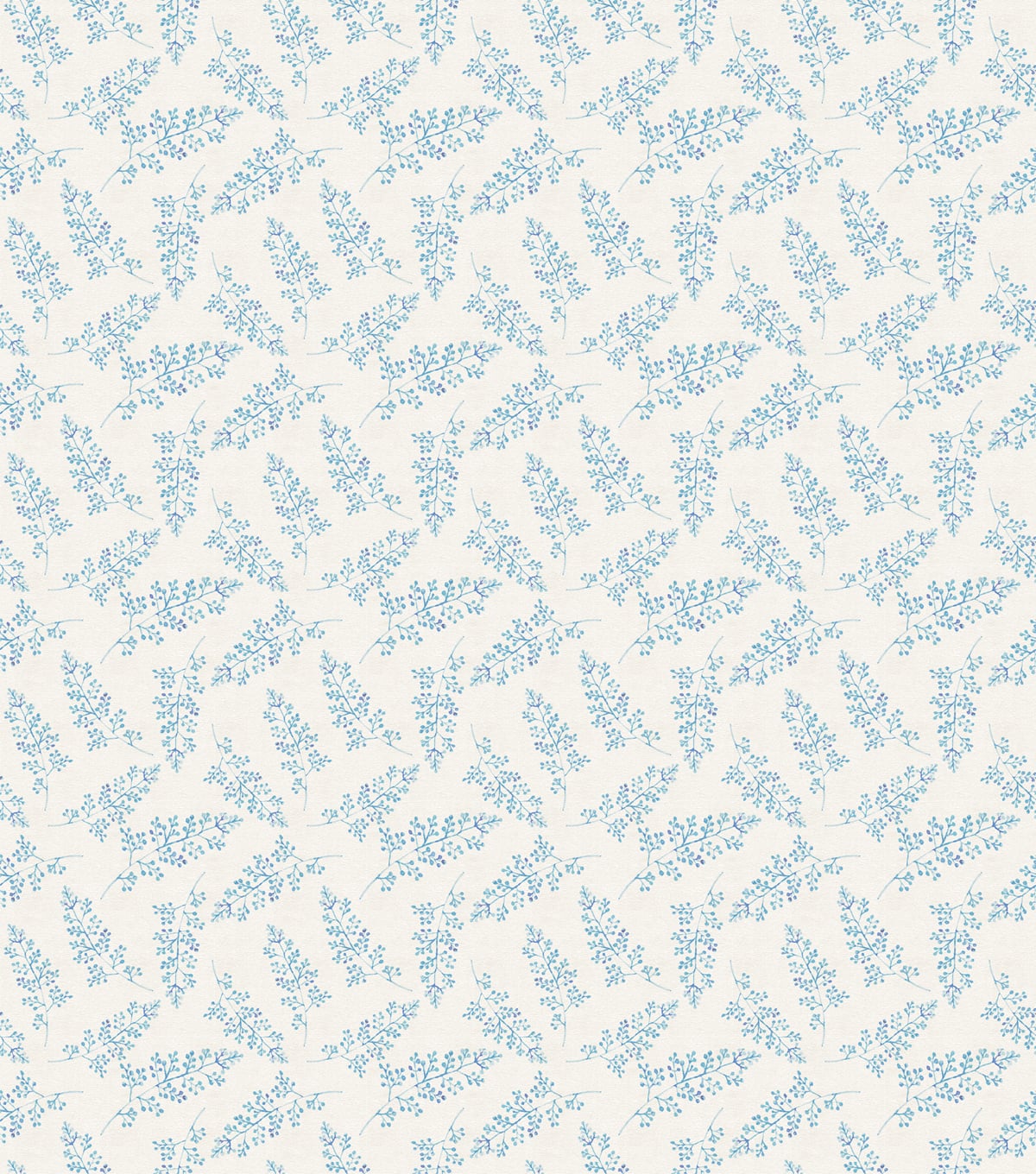 Suzanne Nicoll Blue Stem Floral Cotton Fabric