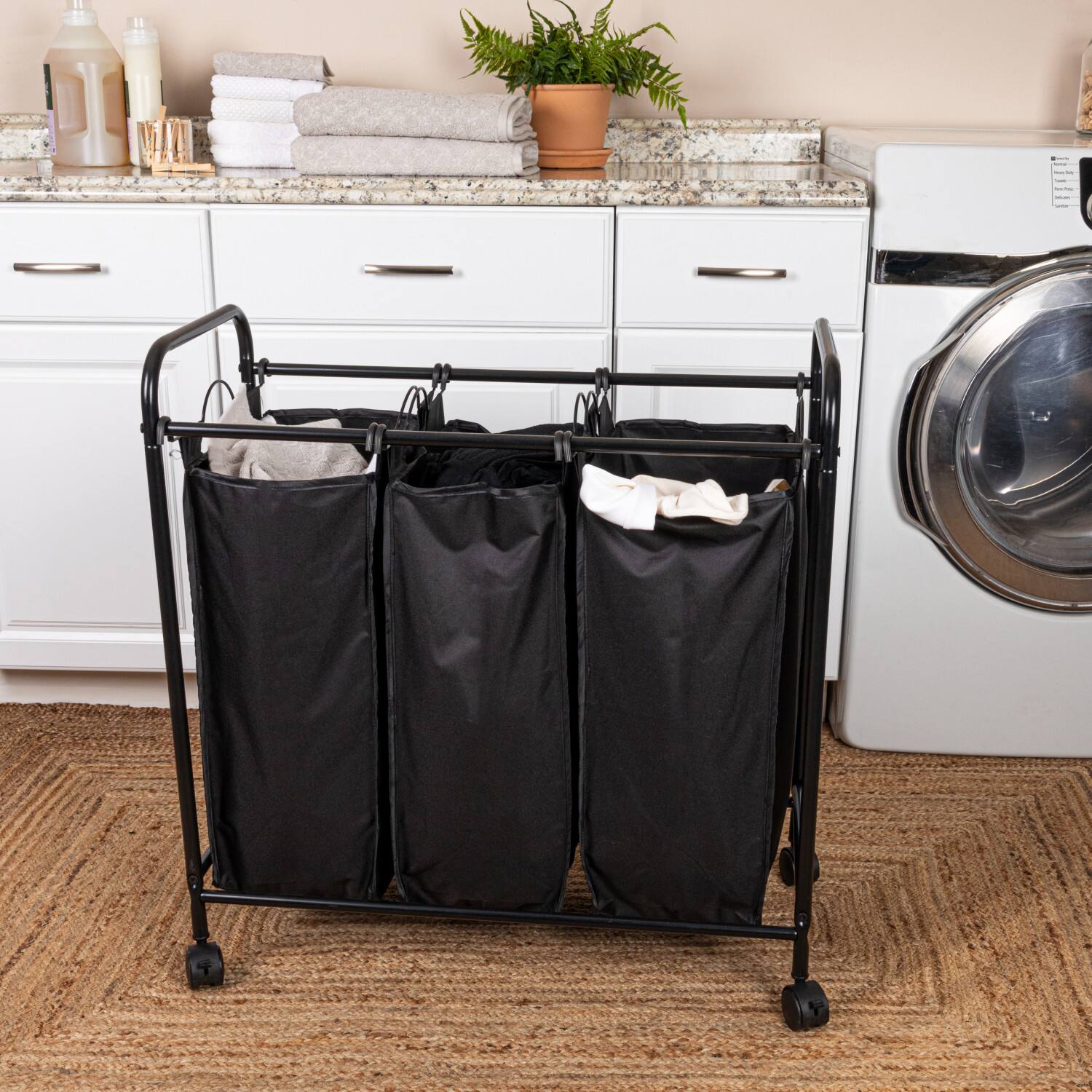 Household Essentials Triple Laundry Sorter