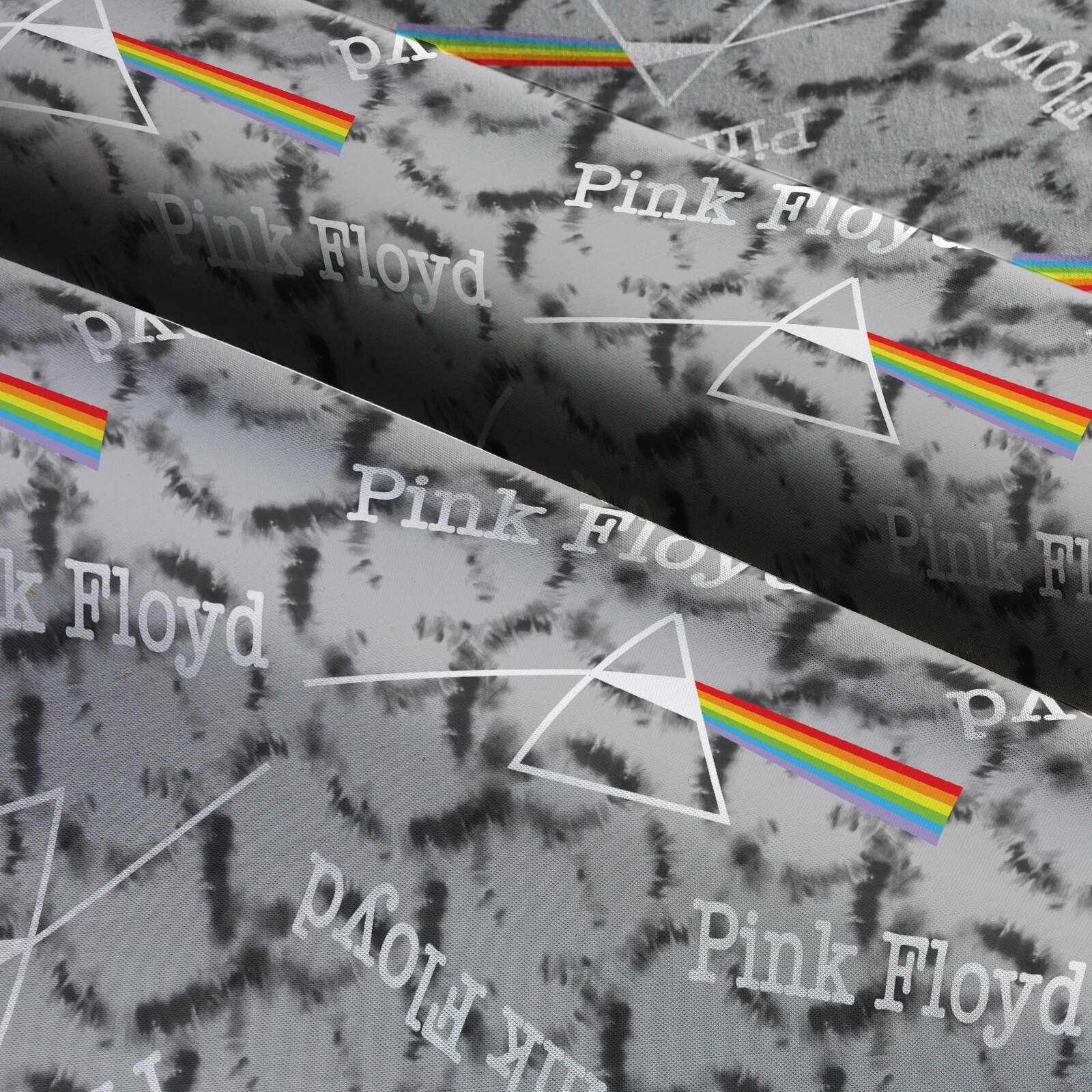 Perryscope Pink Floyd Tie Dye Dark Side Cotton Fabric