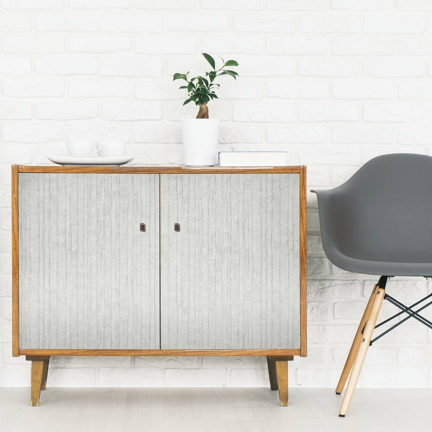 RoomMates Crackled Stria Texture Peel &#x26; Stick Wallpaper
