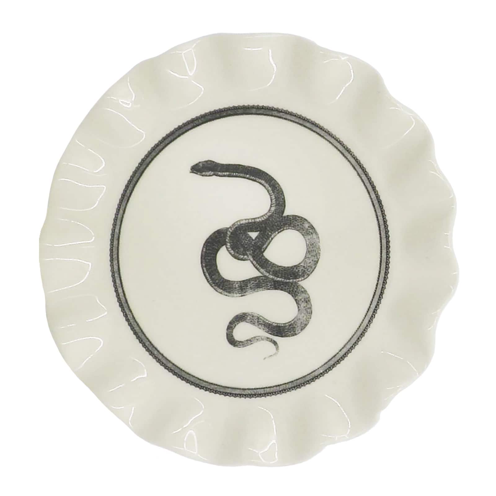 5.5&#x22; Ceramic Snake Cake Stand Tabletop D&#xE9;cor by Ashland&#xAE;