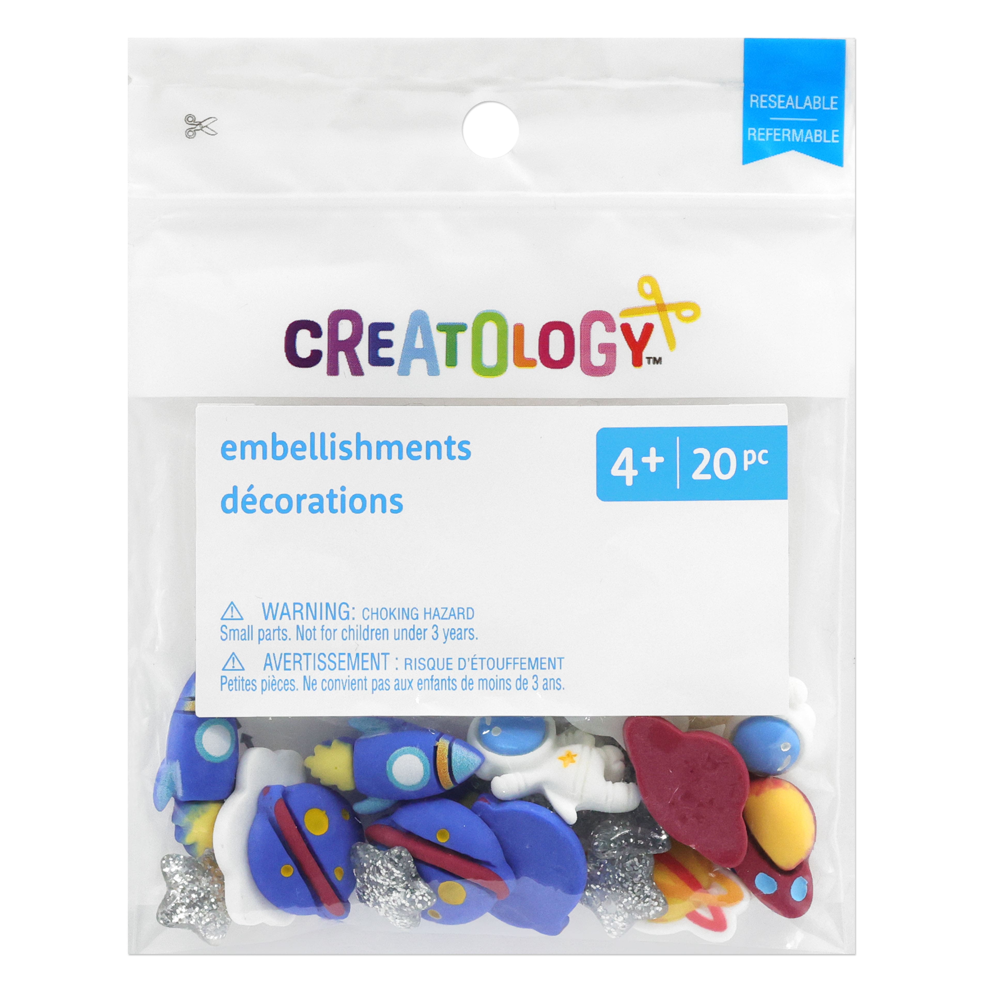 Mixed Space Embellishments, 20ct. by Creatology&#x2122;