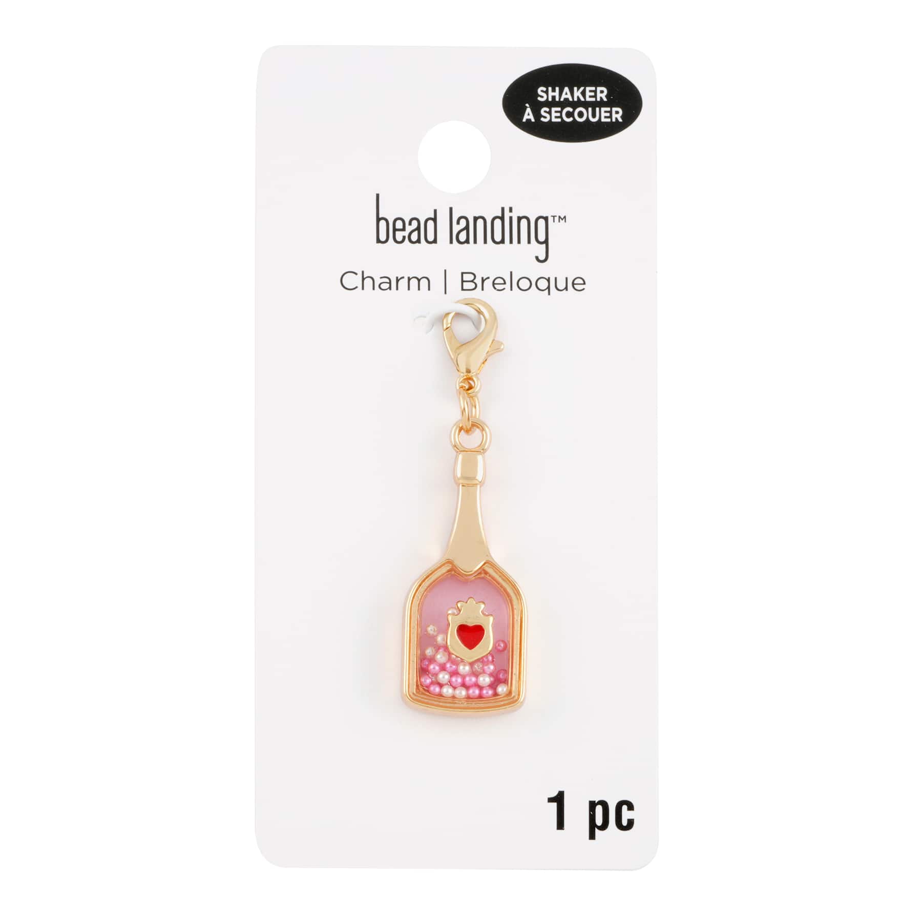 Champagne Bottle Shaker Charm by Bead Landing&#x2122;