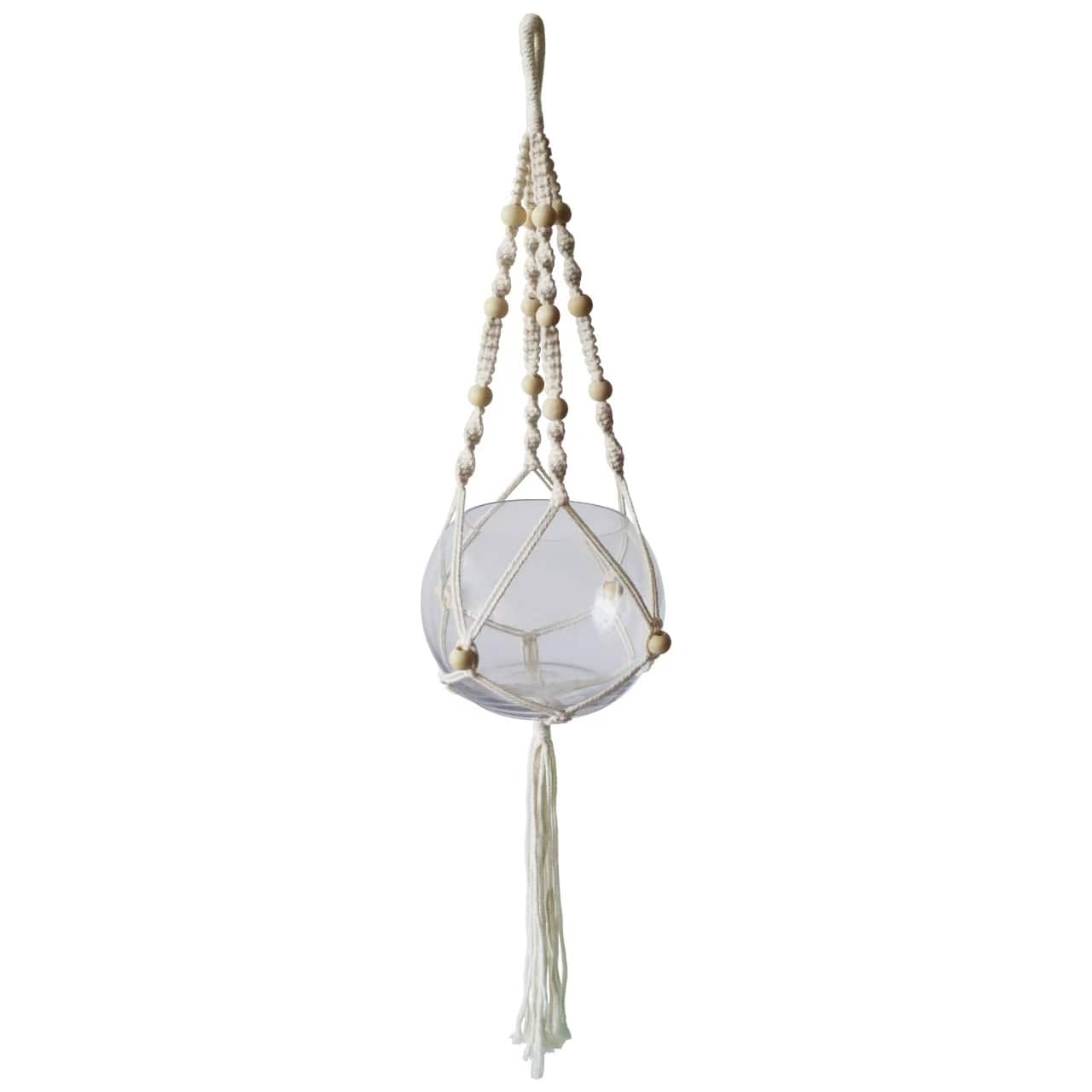 3ft. Glass Bowl Macrame Hanger by Ashland&#xAE;