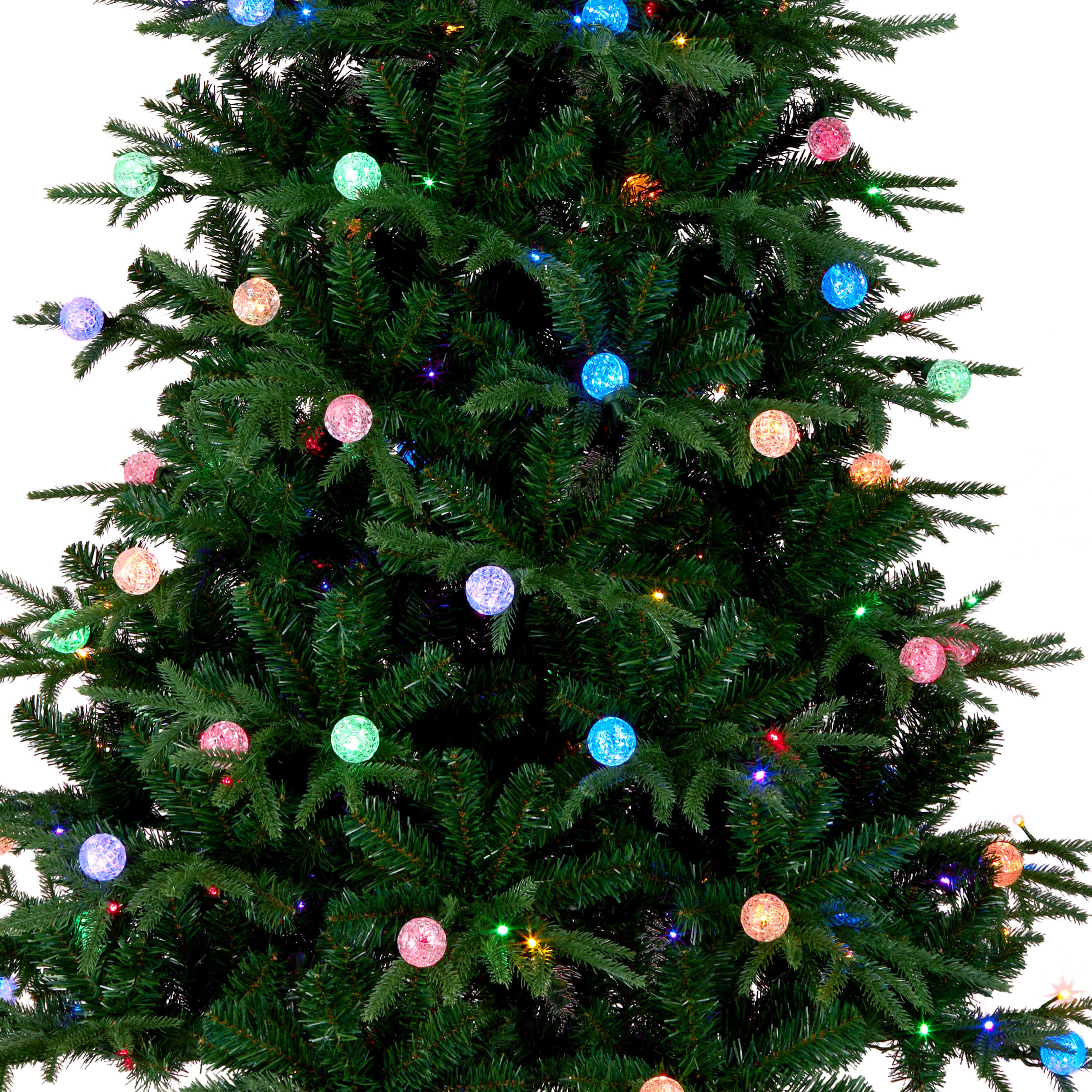 6ft. Pre-Lit Duxbury Slim Artificial Christmas Tree, Dual Color® LED Lights