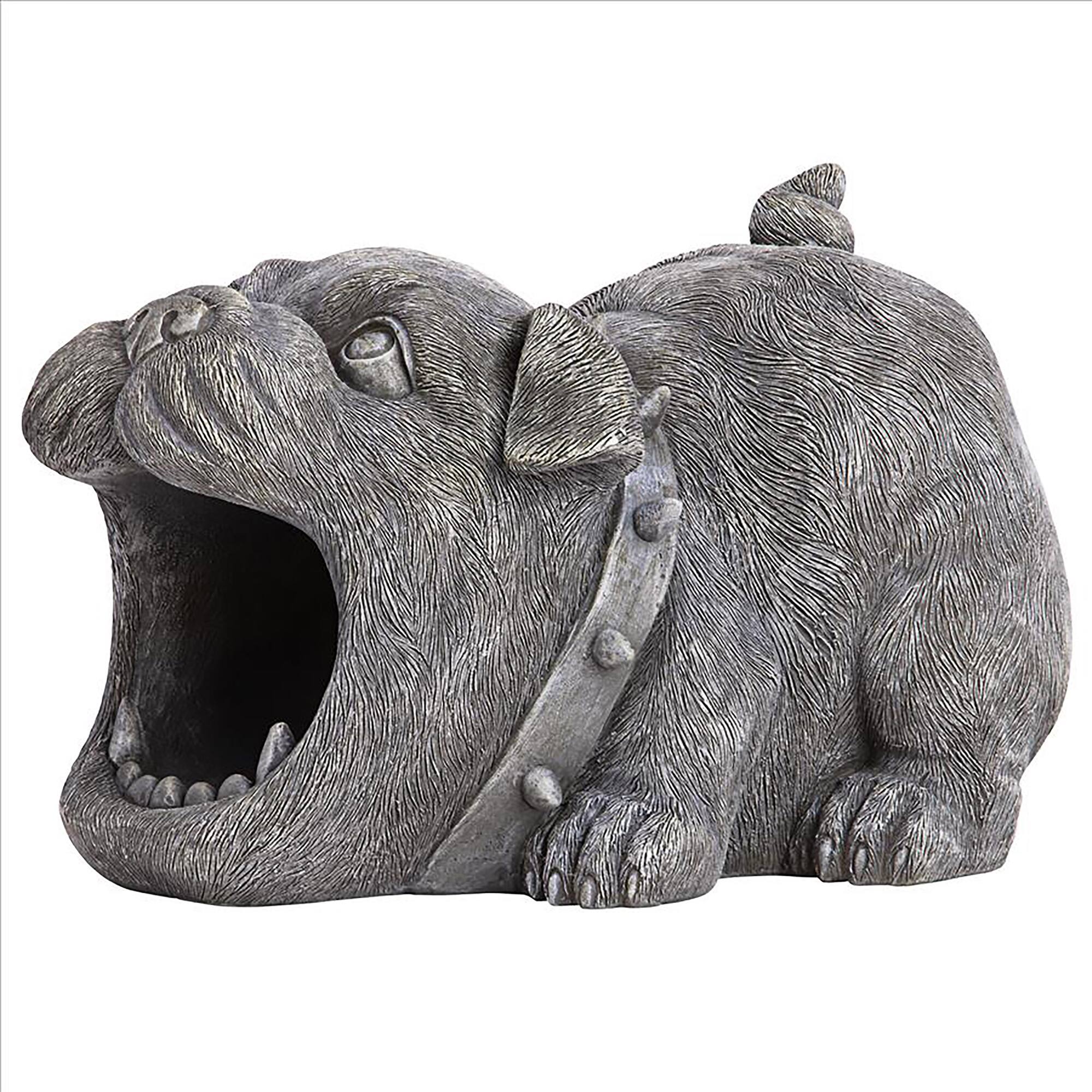 Design Toscano 10.5" Butch the Bulldog Gutter Guardian Downspout Statue