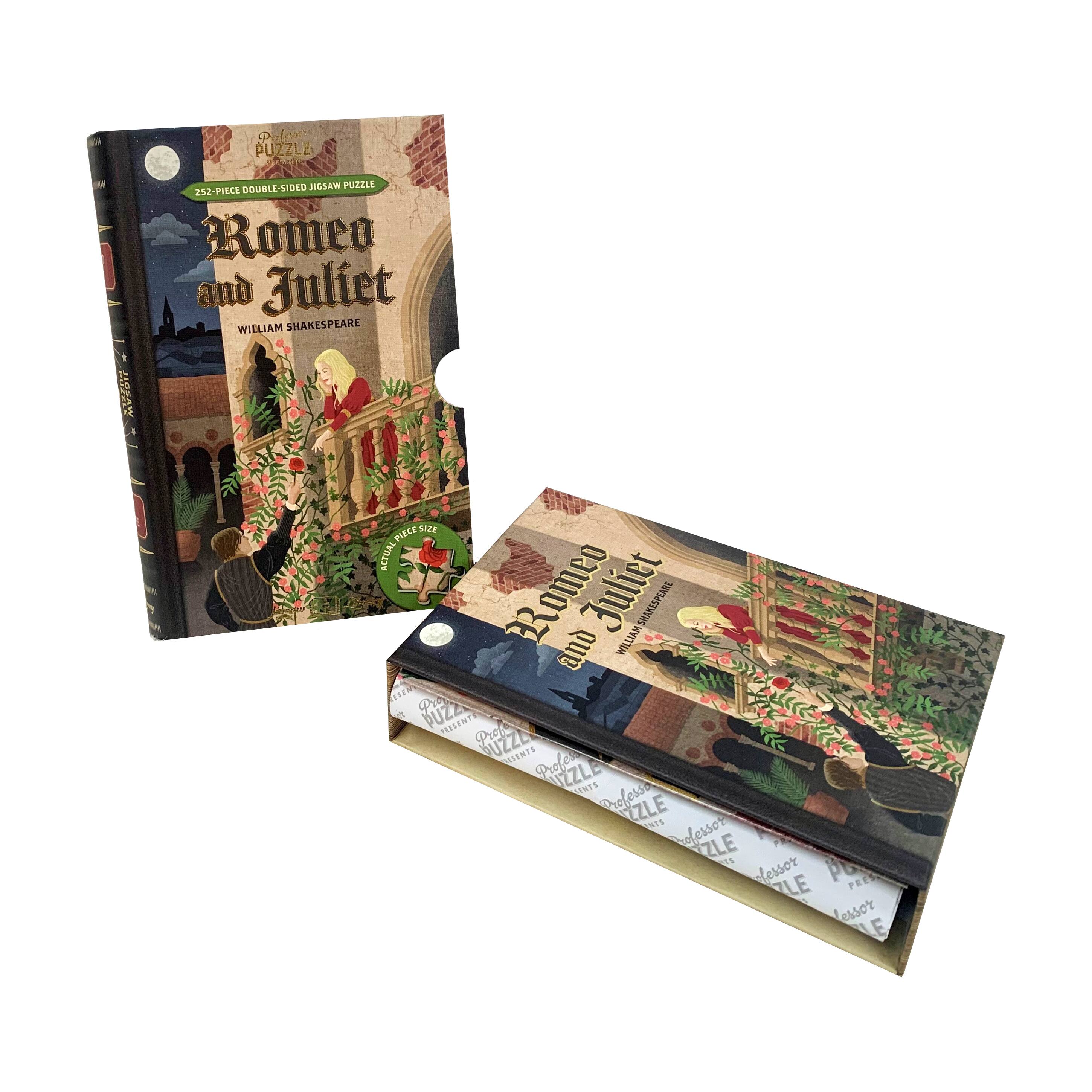 William Shakespeare&#x27;s Romeo and Juliet Double-Sided Jigsaw Puzzle: 252 Pcs