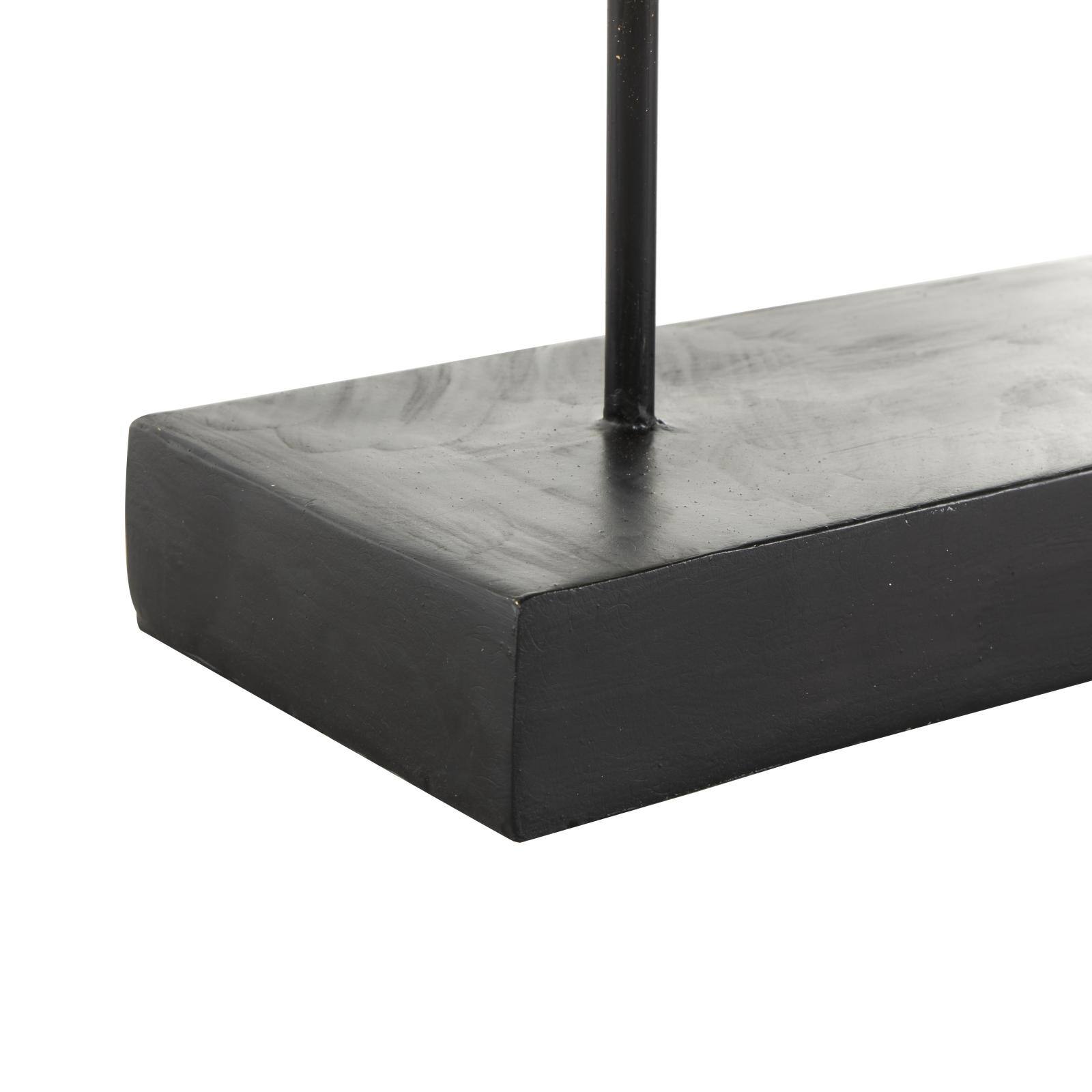 13" Gold Geometric Sculpture with Black Rectangular Base