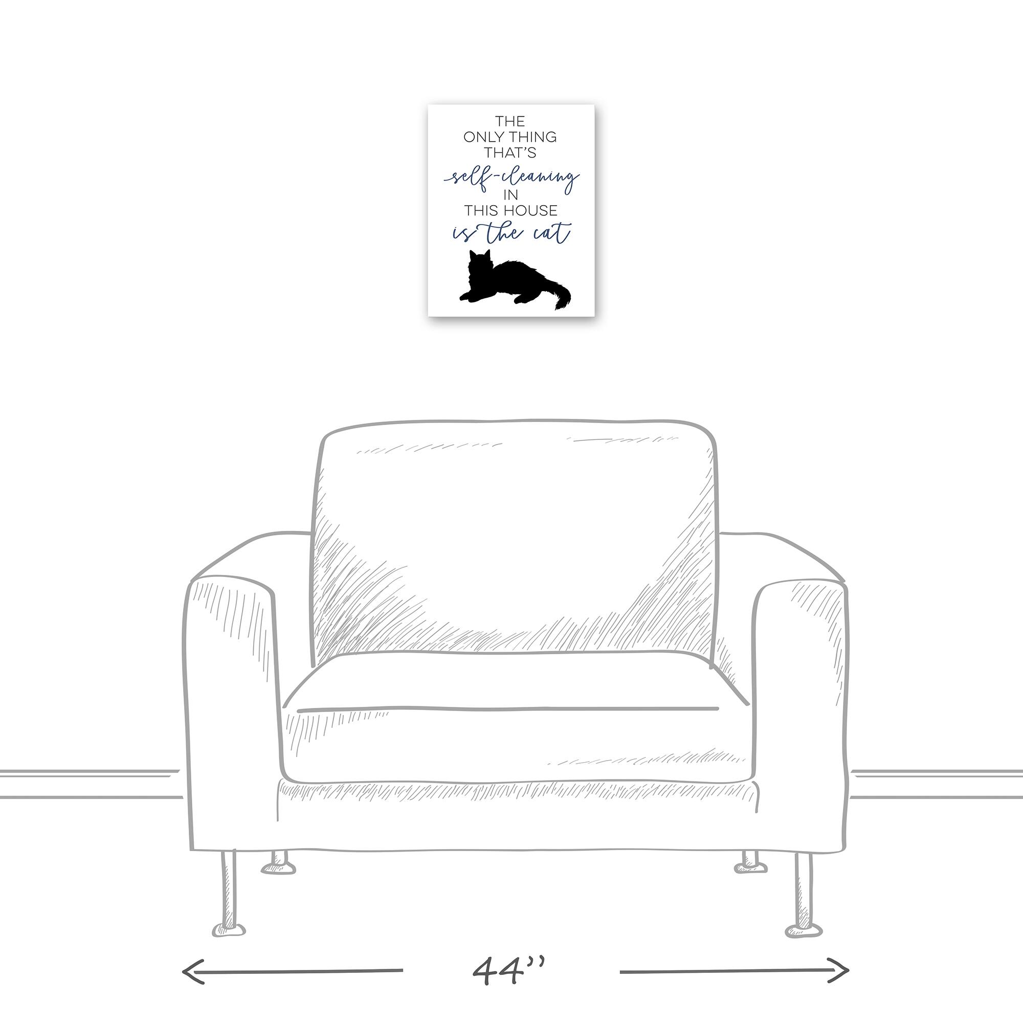 Self-Cleaning Cat Canvas Wall Art