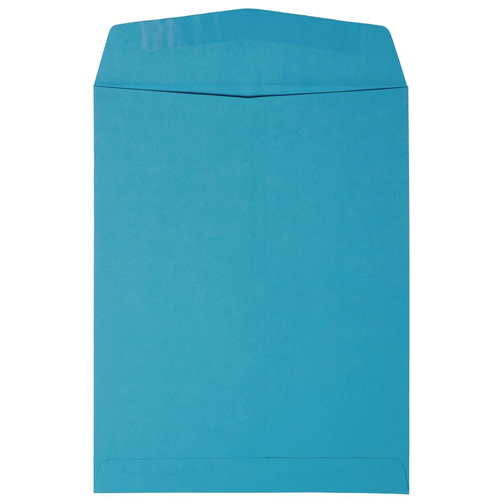 JAM Paper 10" x 13" Recycled Blue Open End Catalog Envelopes, 100ct.