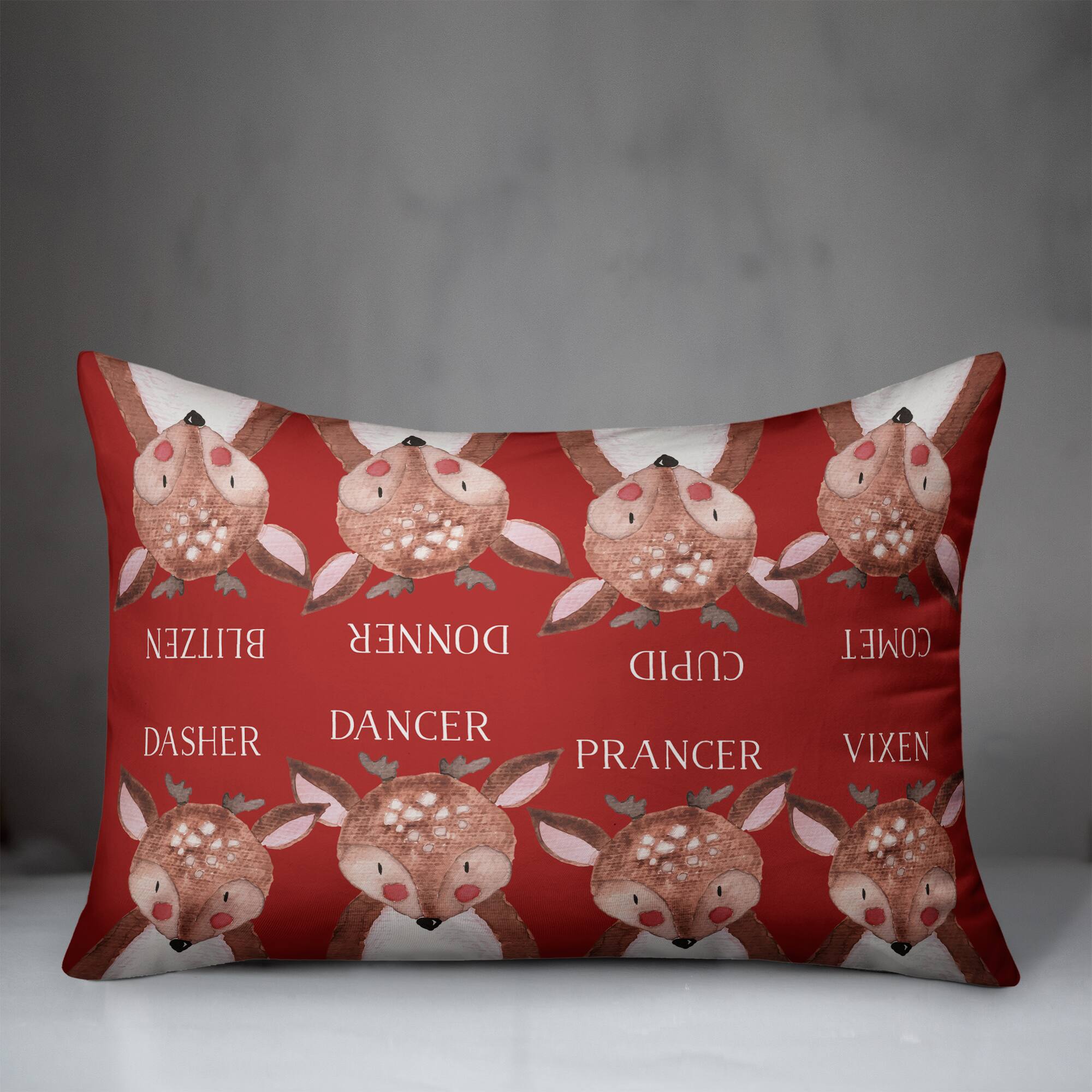 Reindeer Pals Indoor/Outdoor Pillow