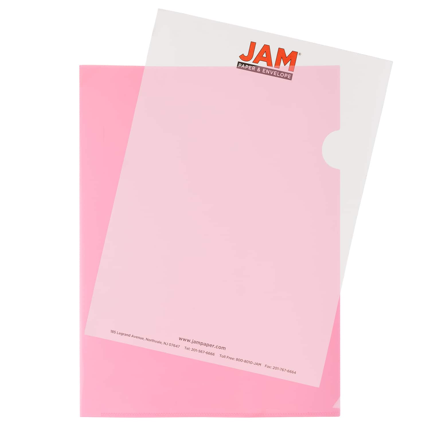 JAM Paper 9" x 11.5" Plastic Sleeve Page Protectors, 120ct.