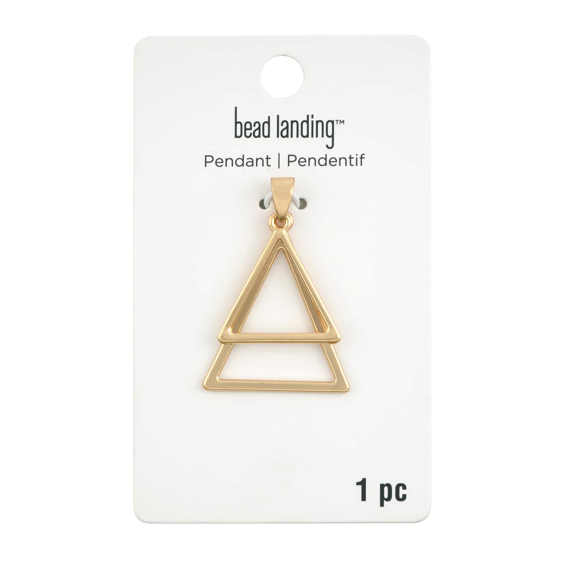 Gold Layered Triangles Pendant by Bead Landing™