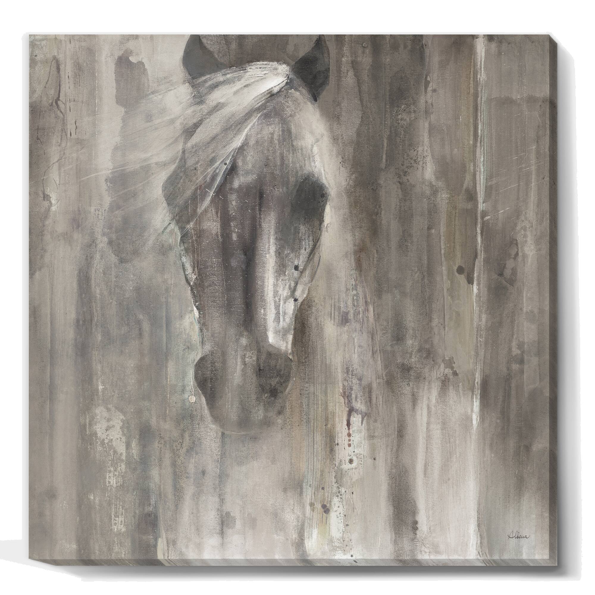 Designart - Farmhouse Horse - Modern Farmhouse Canvas Artwork