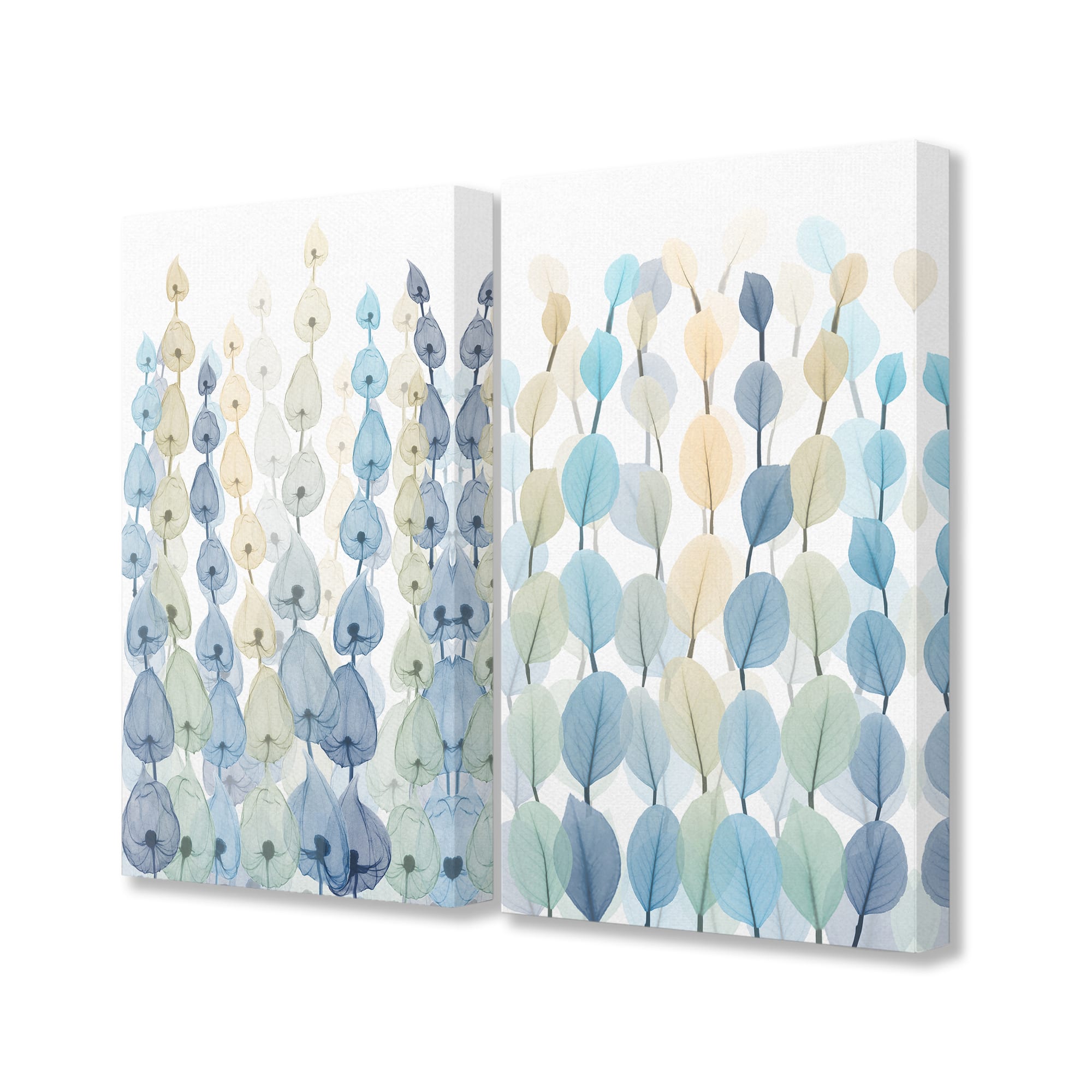 Stupell Industries Blue &#x26; Green Seaweed &#x26; Ocean Plants Canvas Wall Art Set