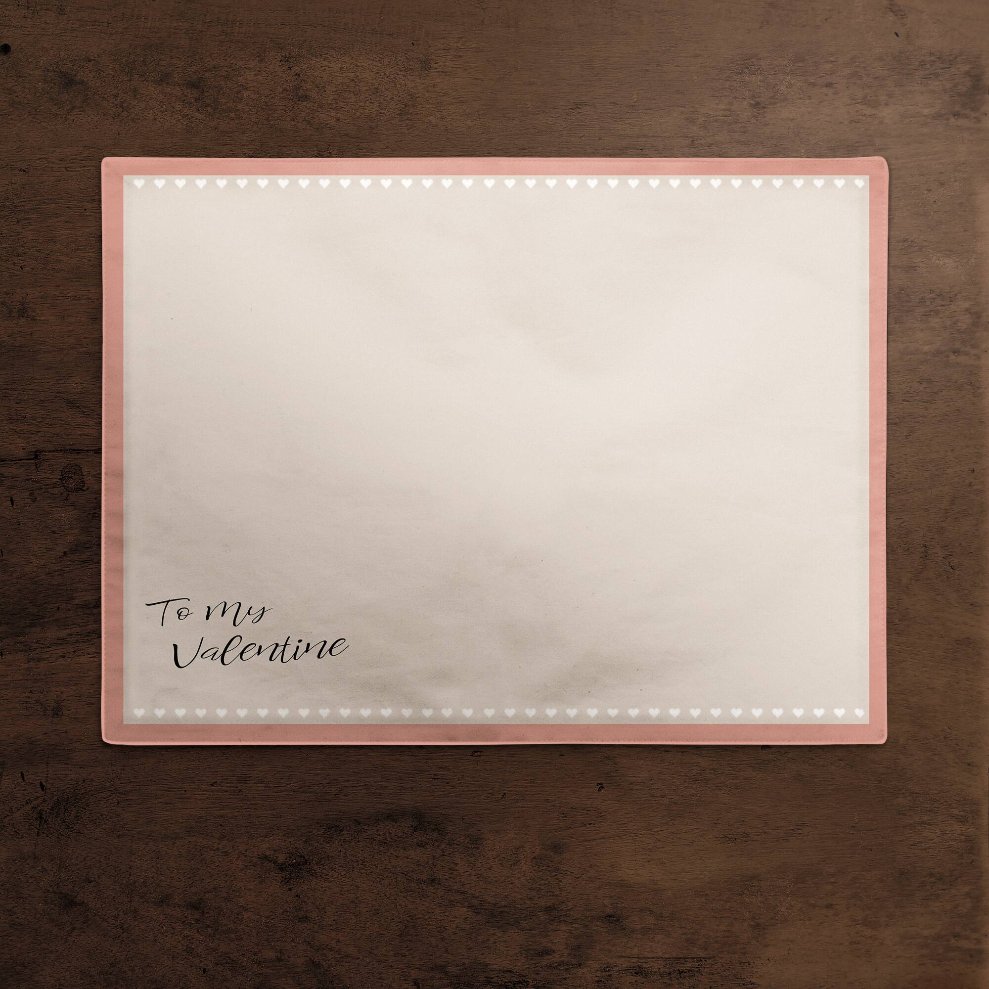 To My Valentine 14" x 18" Poly Twill Placemat
