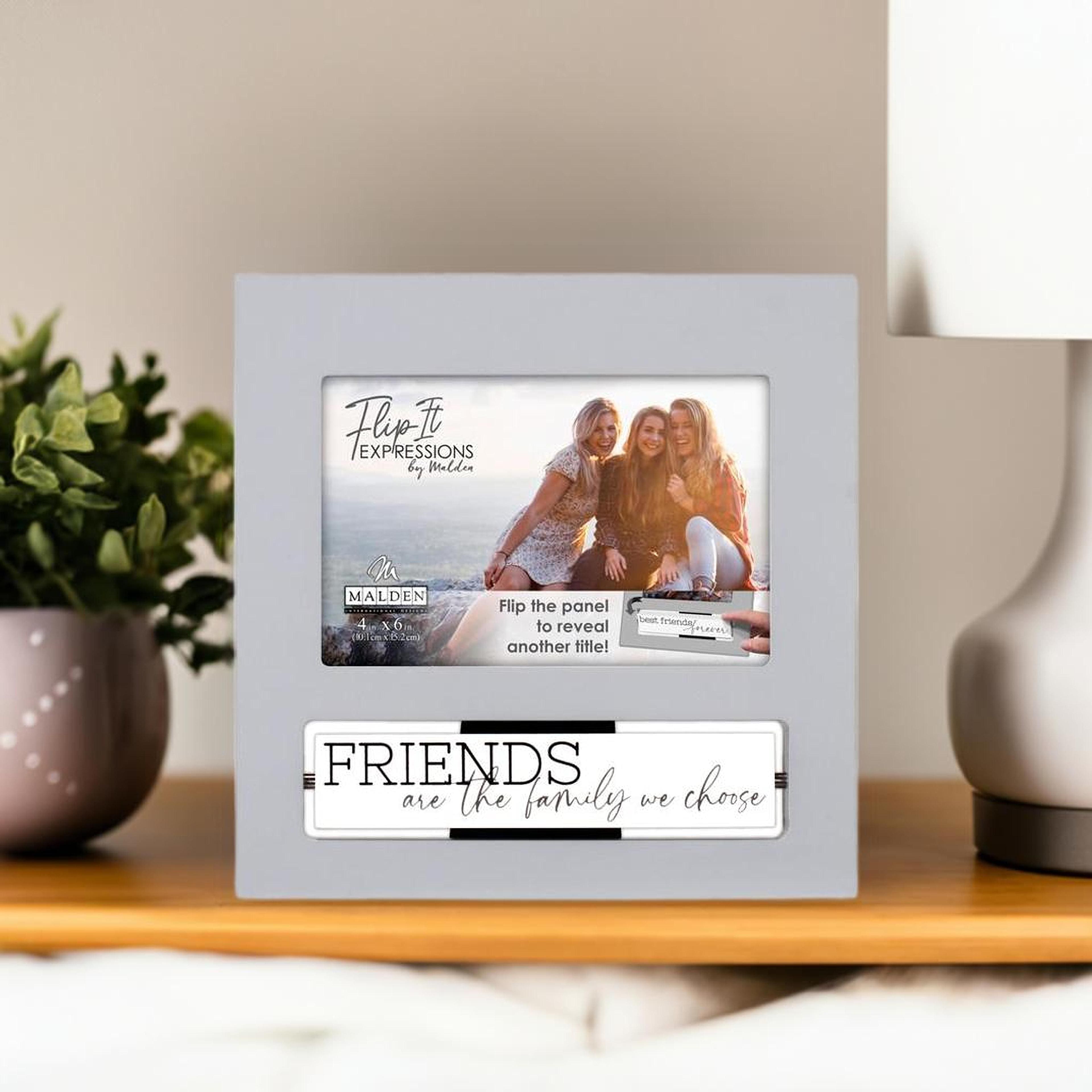 Malden International Designs Best Friends Gray Flip It Photo Frame