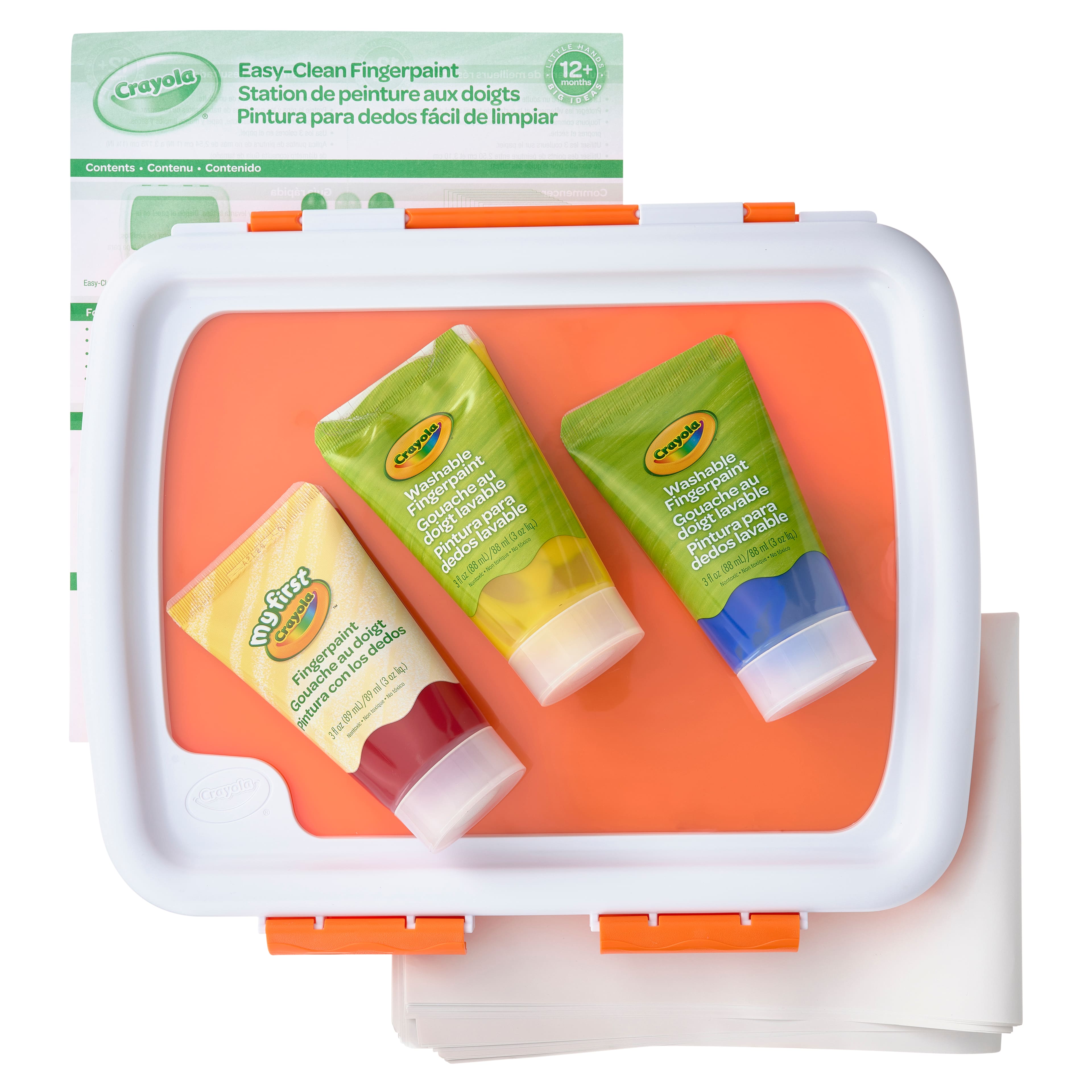 Crayola® Easy-Clean Fingerpaint Set