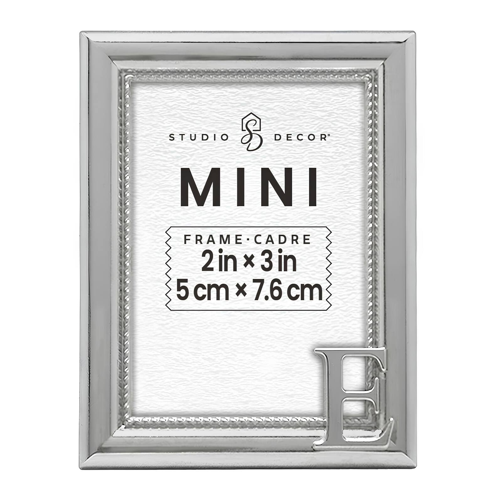 Mini Silver E Frame by Studio D&#xE9;cor&#xAE;