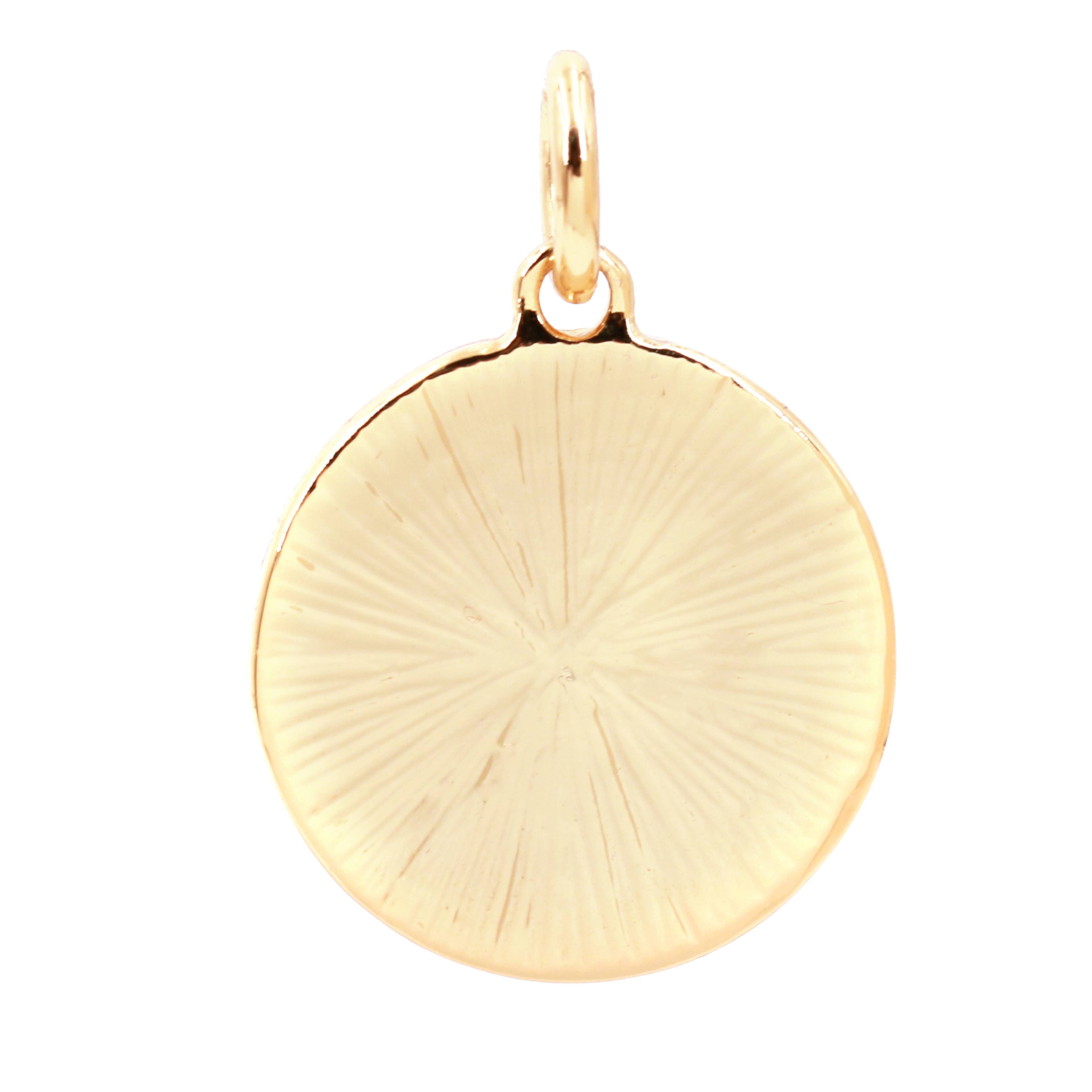 14K Gold Plated Sweet 16 Disc Charm by Bead Landing&#x2122;