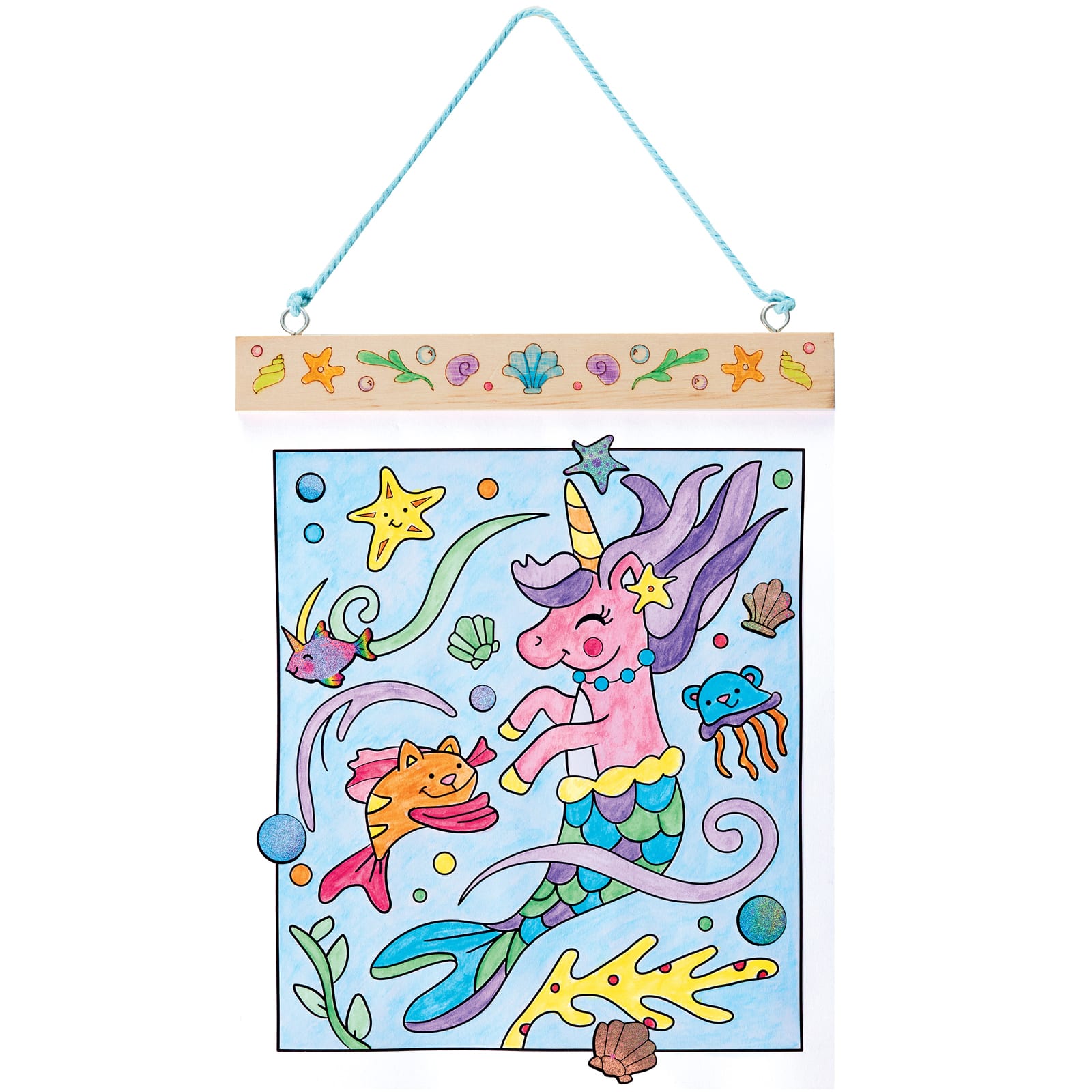 Faber-Castell&#xAE; Mermaid Pets Paint by Number Wall Art Kit