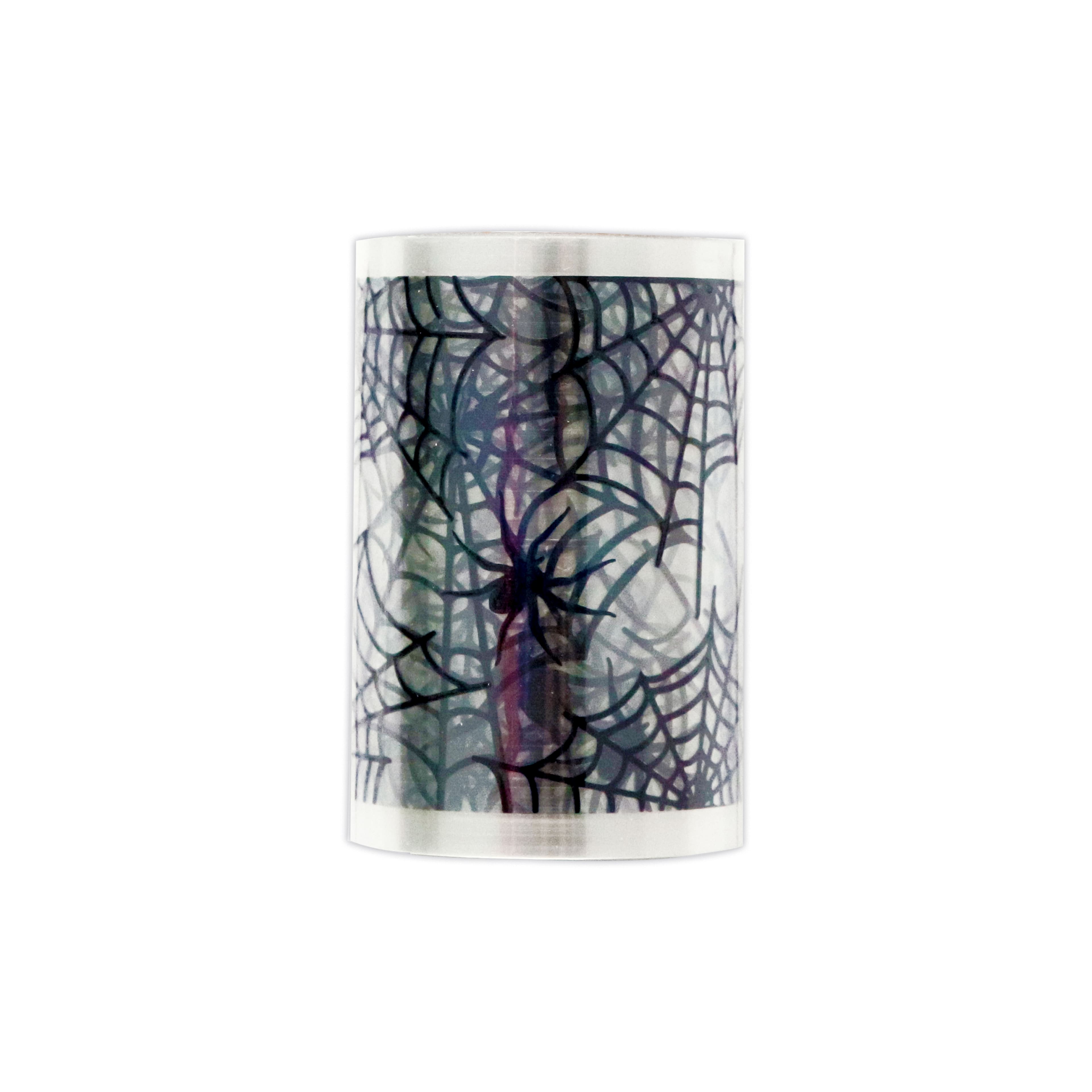2.5&#x22; x 2.2yd. Iridescent Black Spiderweb PET Crafting Tape by Recollections&#x2122;