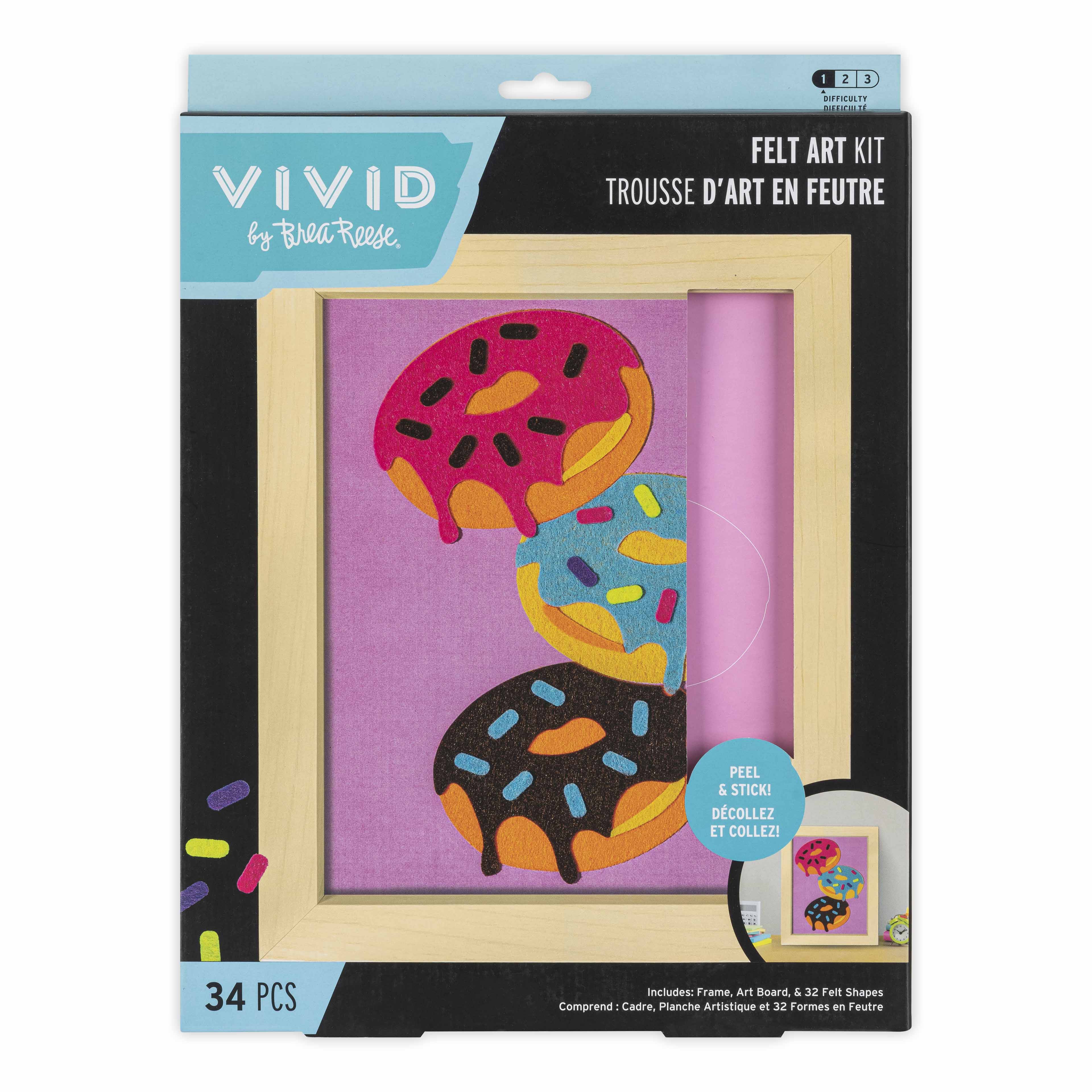 VIVID by Brea Reese® Donuts Felt Art Kit