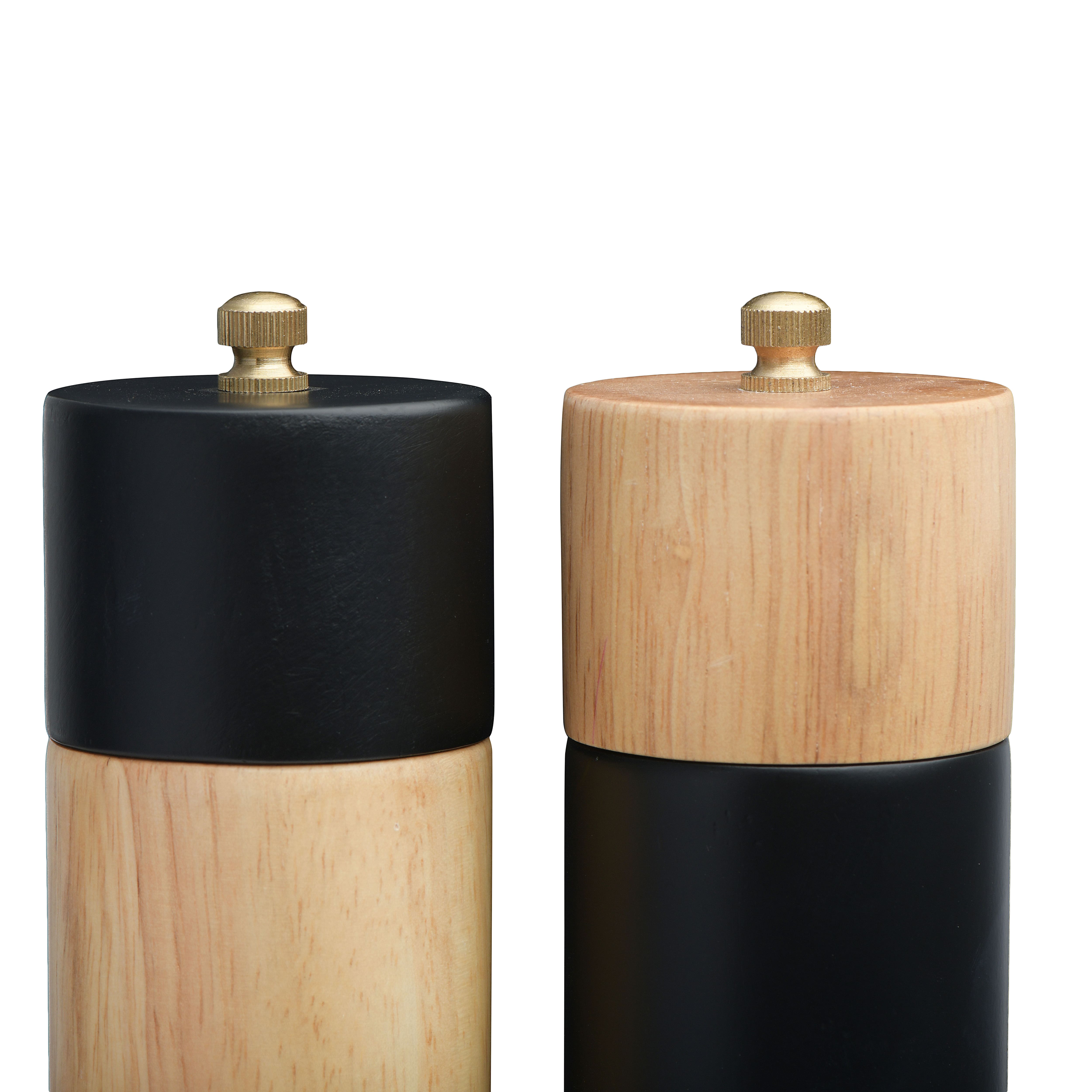 Hello Honey&#xAE; Two-Tone Rubber Salt &#x26; Pepper Mills