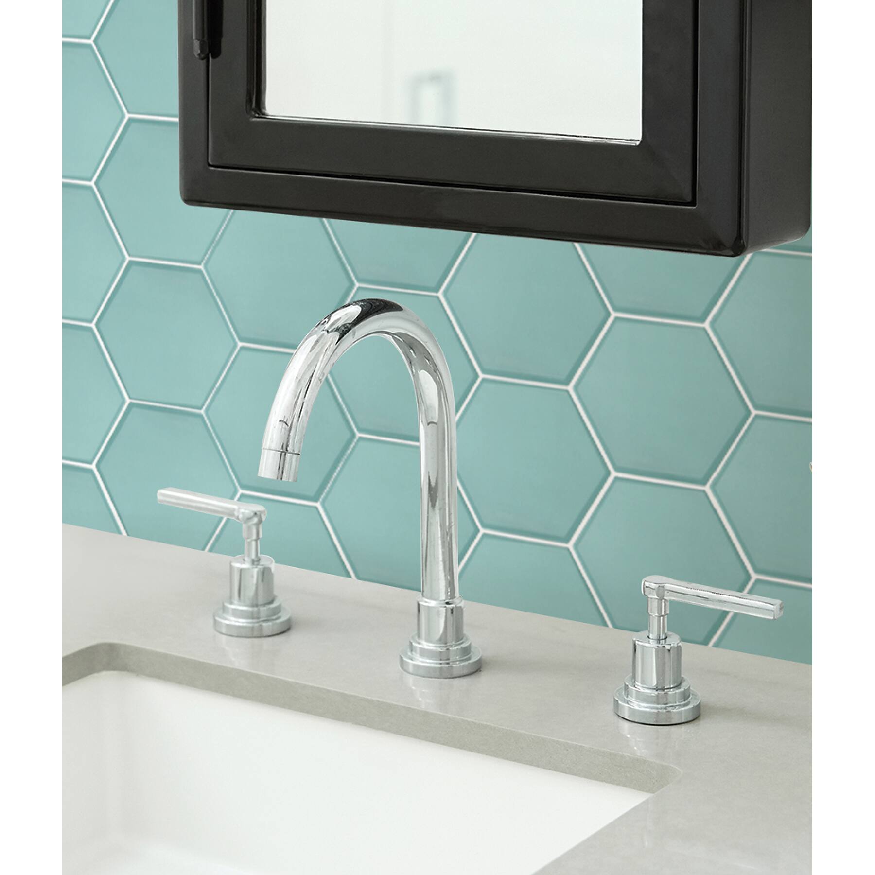 WallPops Hex Peel &#x26; Stick Backsplash Tiles