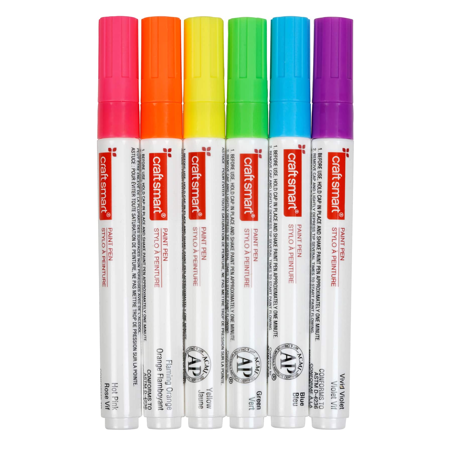 Fluorescent Broad Line Paint Pen Set by Craft Smart®
